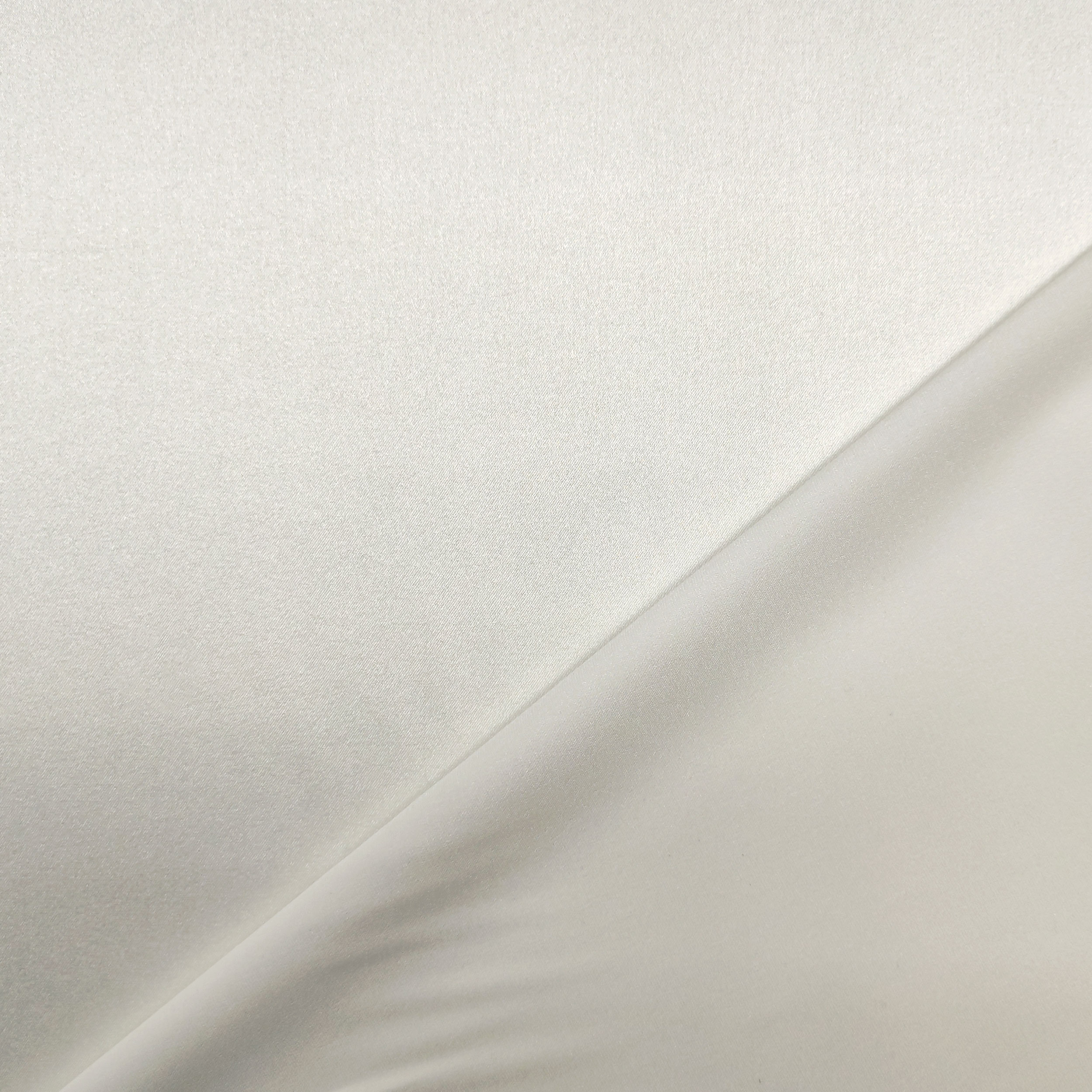 Tessuto Raso di Seta Elasticizzato Naturale