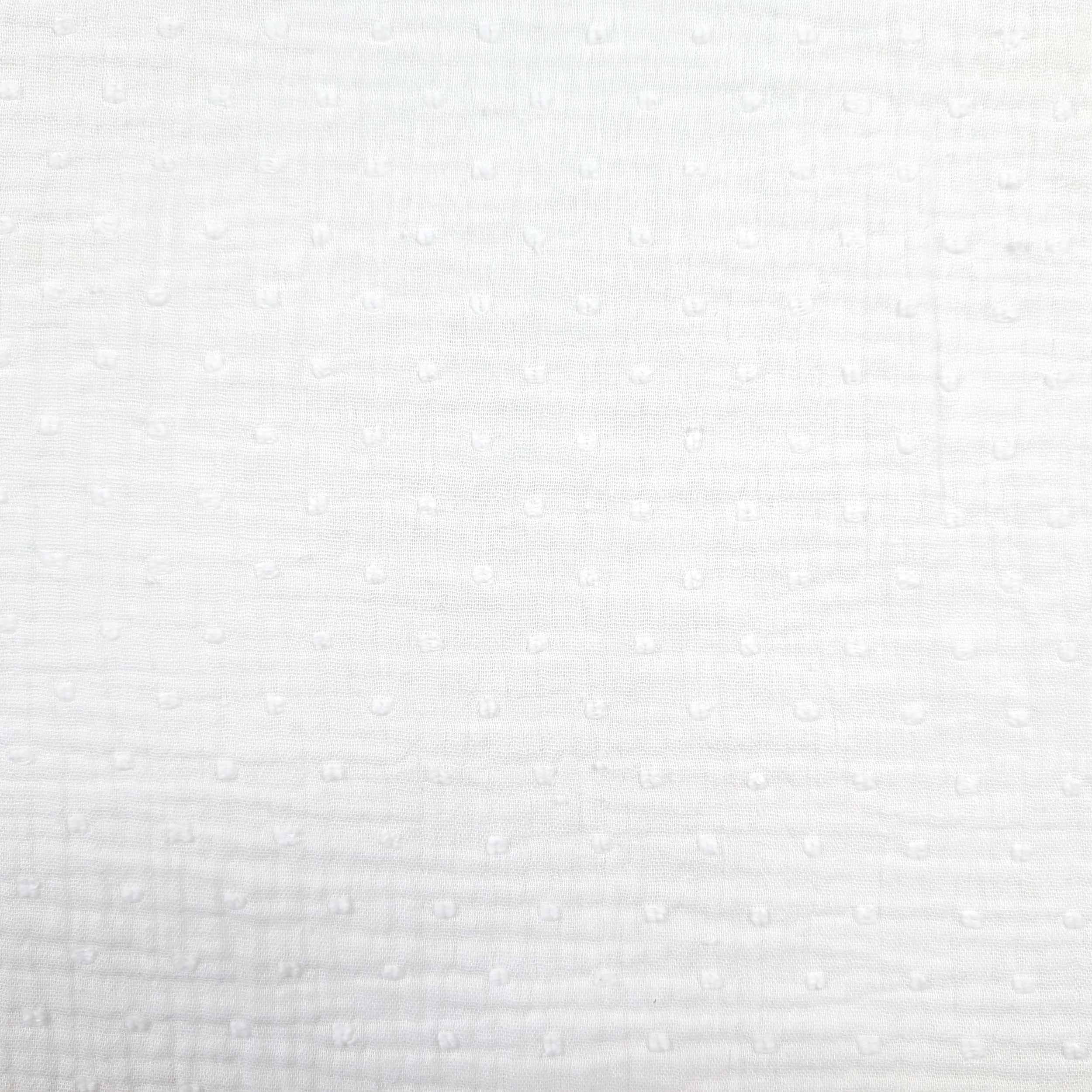 Mussola Cotone Plumetis Bianco Ottico Image