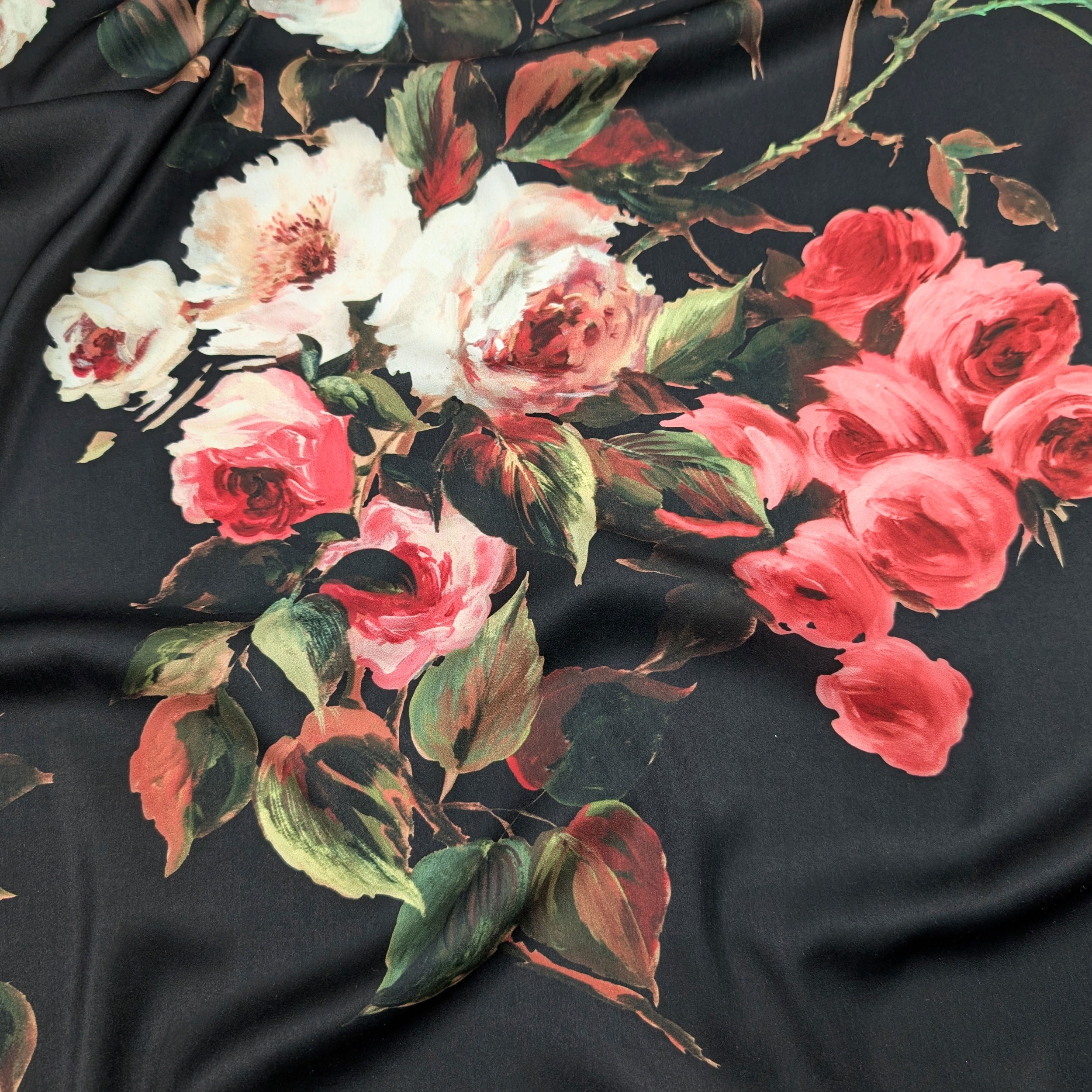 Rose Moda Su Rasetto Opaco Moda Rose Sfondo Nero | Panini