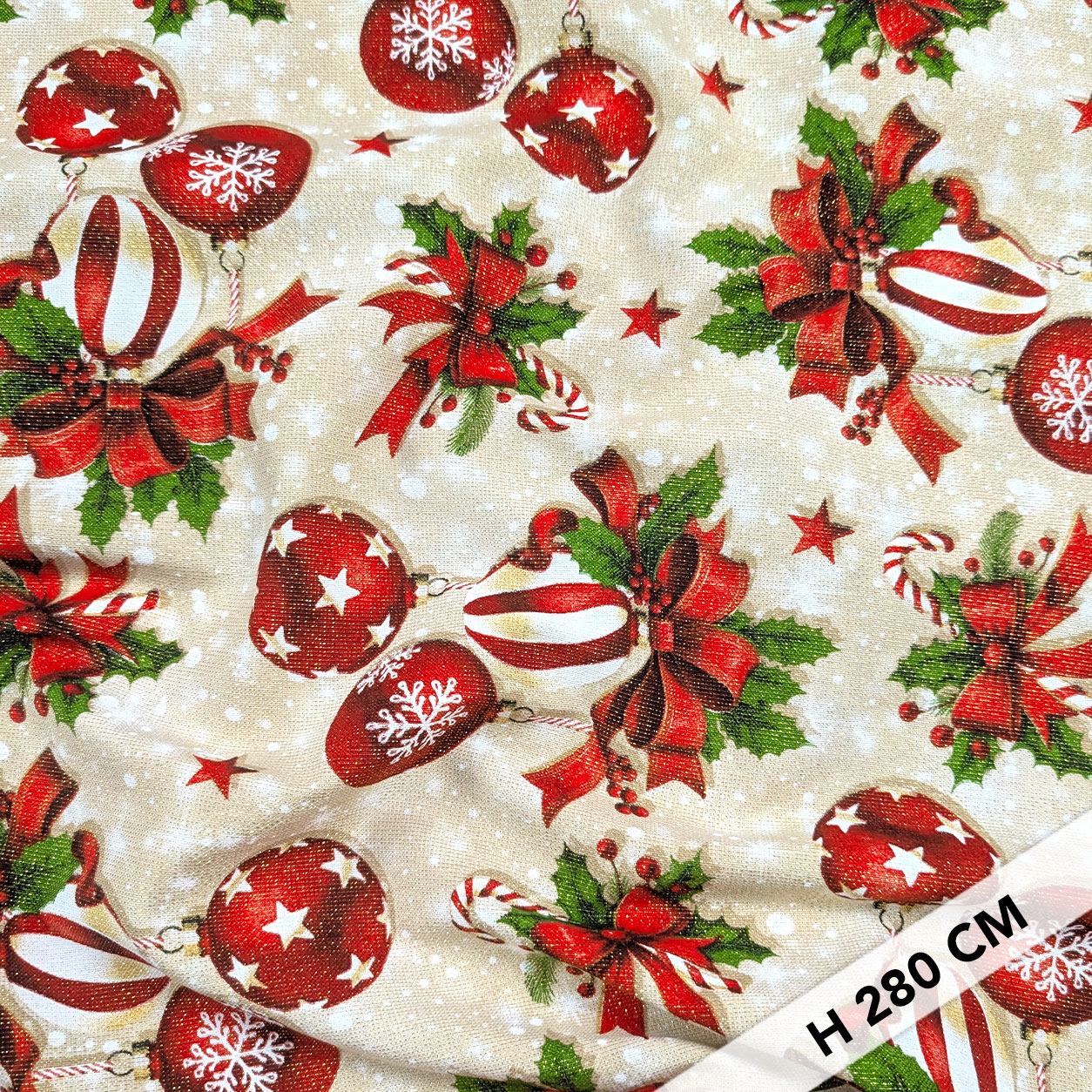 Panama Lurex Palline di Natale H 280 cm Image