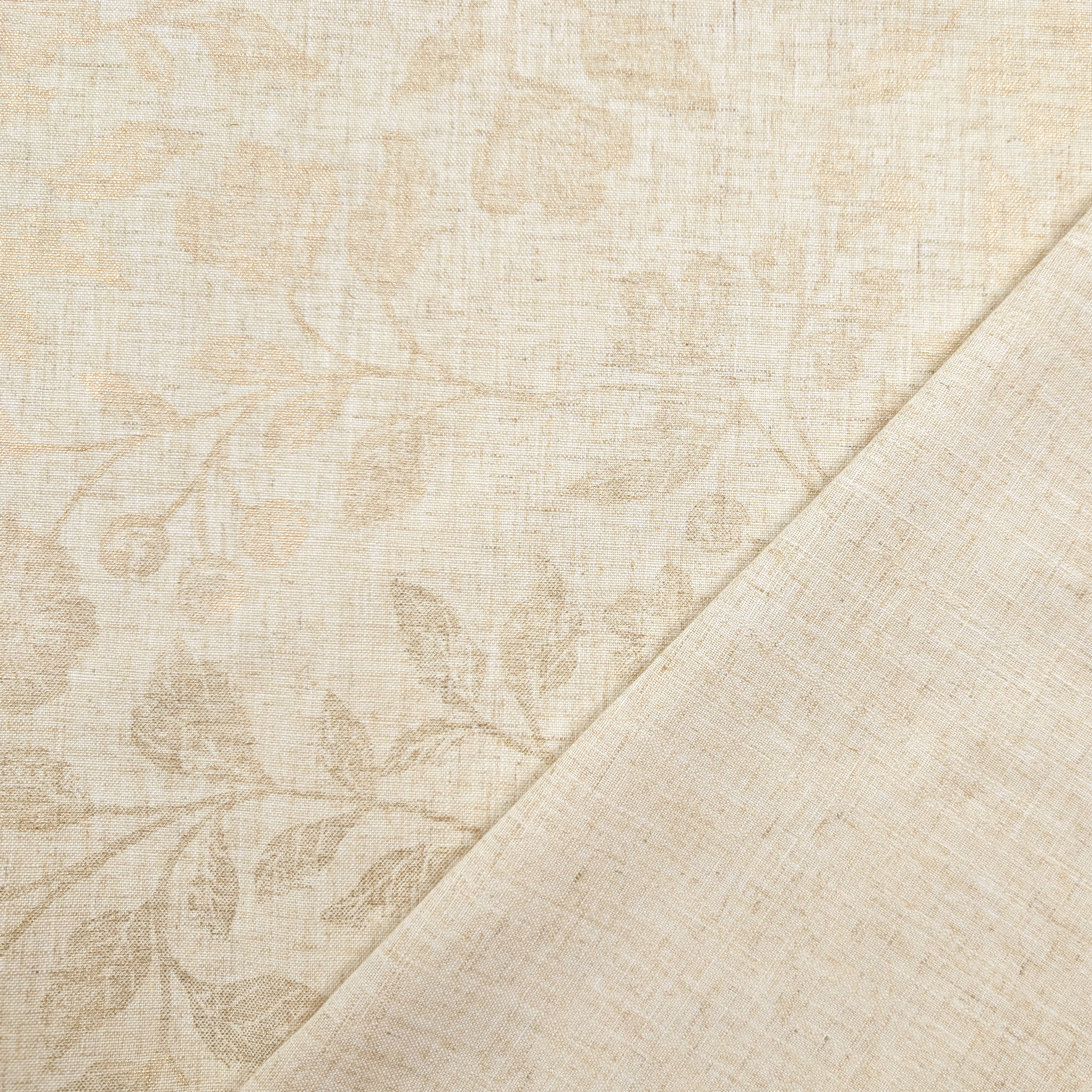 Misto Lino Naturale Fiori Lurex Image