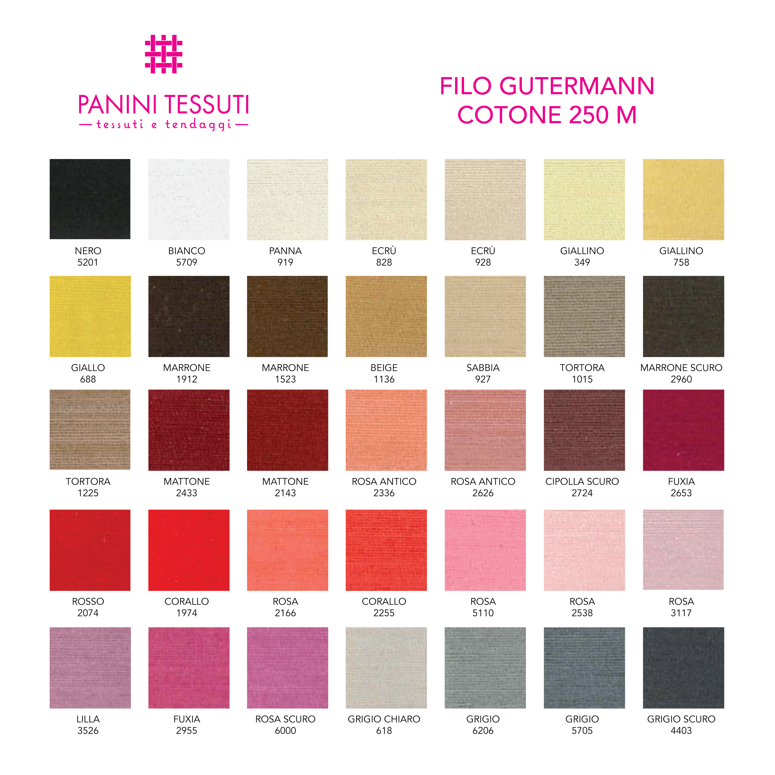 Filo Gutermann Cotone 250m p.1