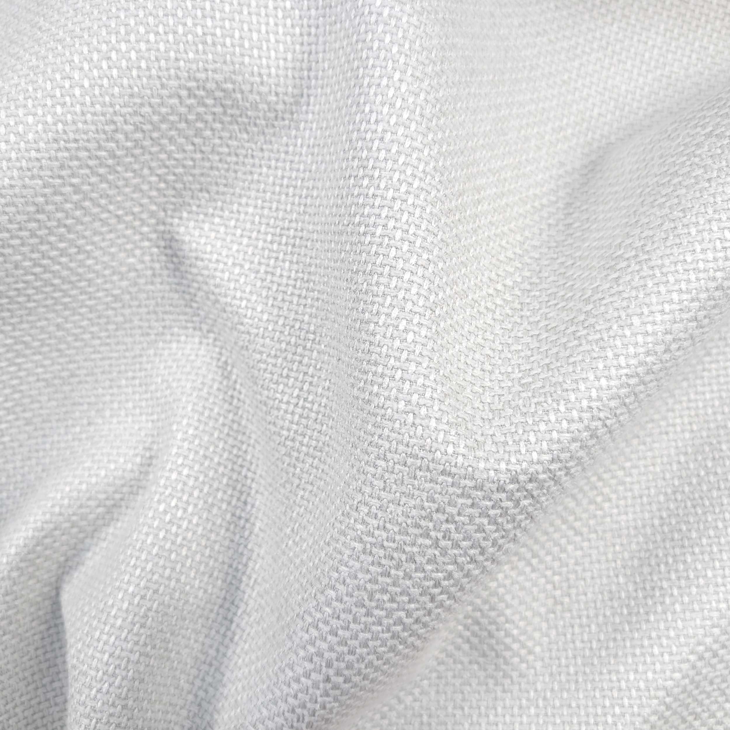 Tessuto Arredo Trama Melange Bianco Image