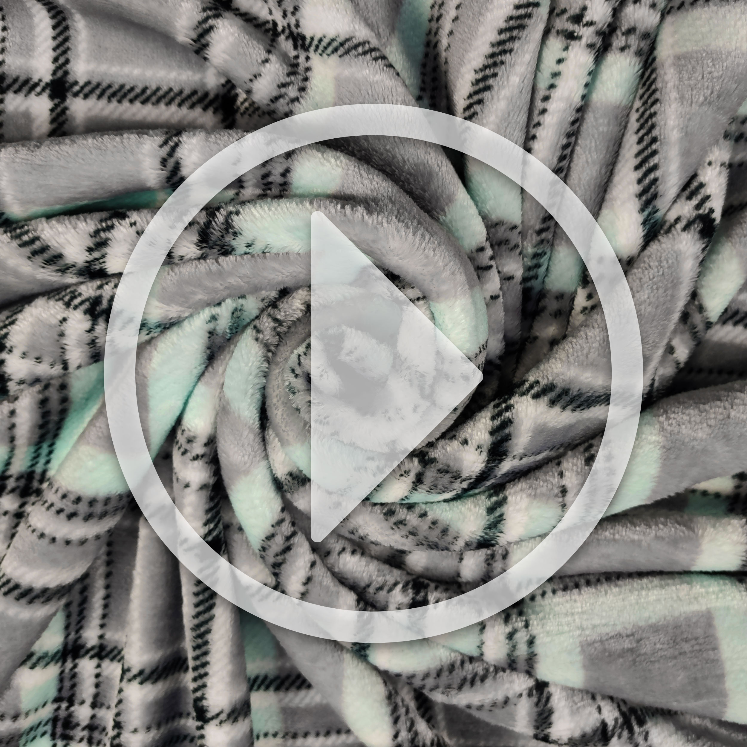 Pile Mano Cachemire Tartan Sfondo Grigio Image