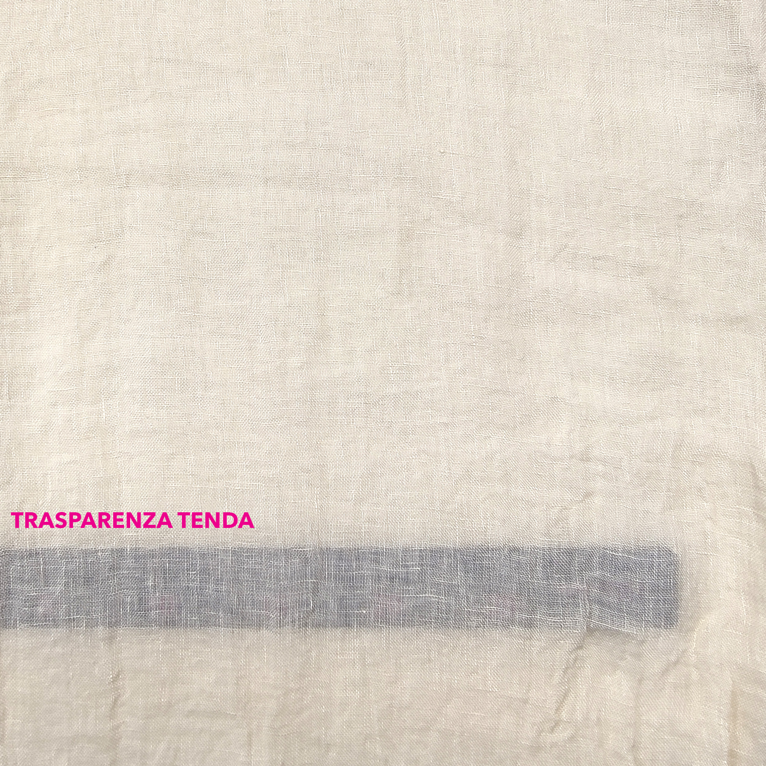 Tessuto Tenda in 100% Lino Stropicciato Champagne Image