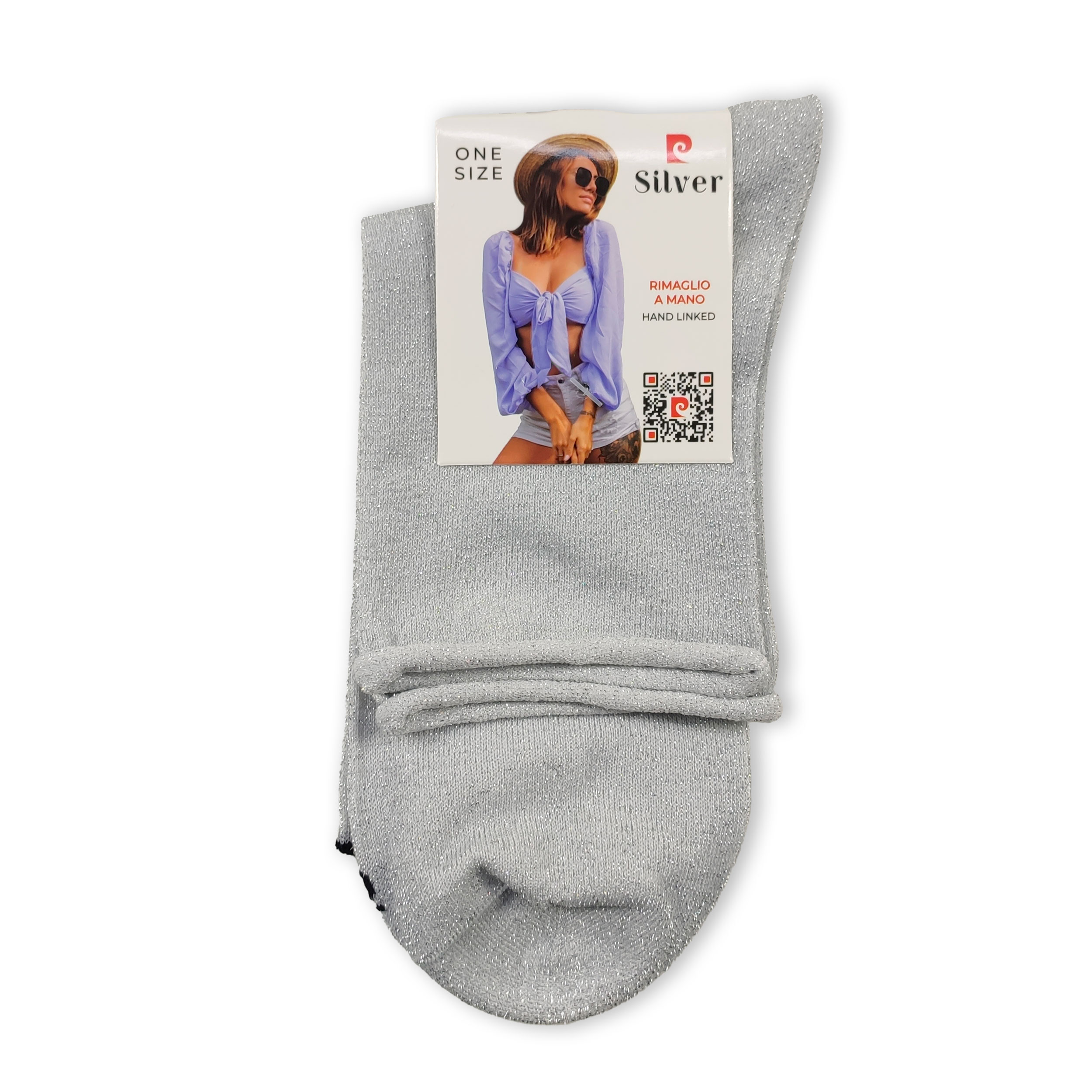 Calze Corte Lurex Senza Elastico