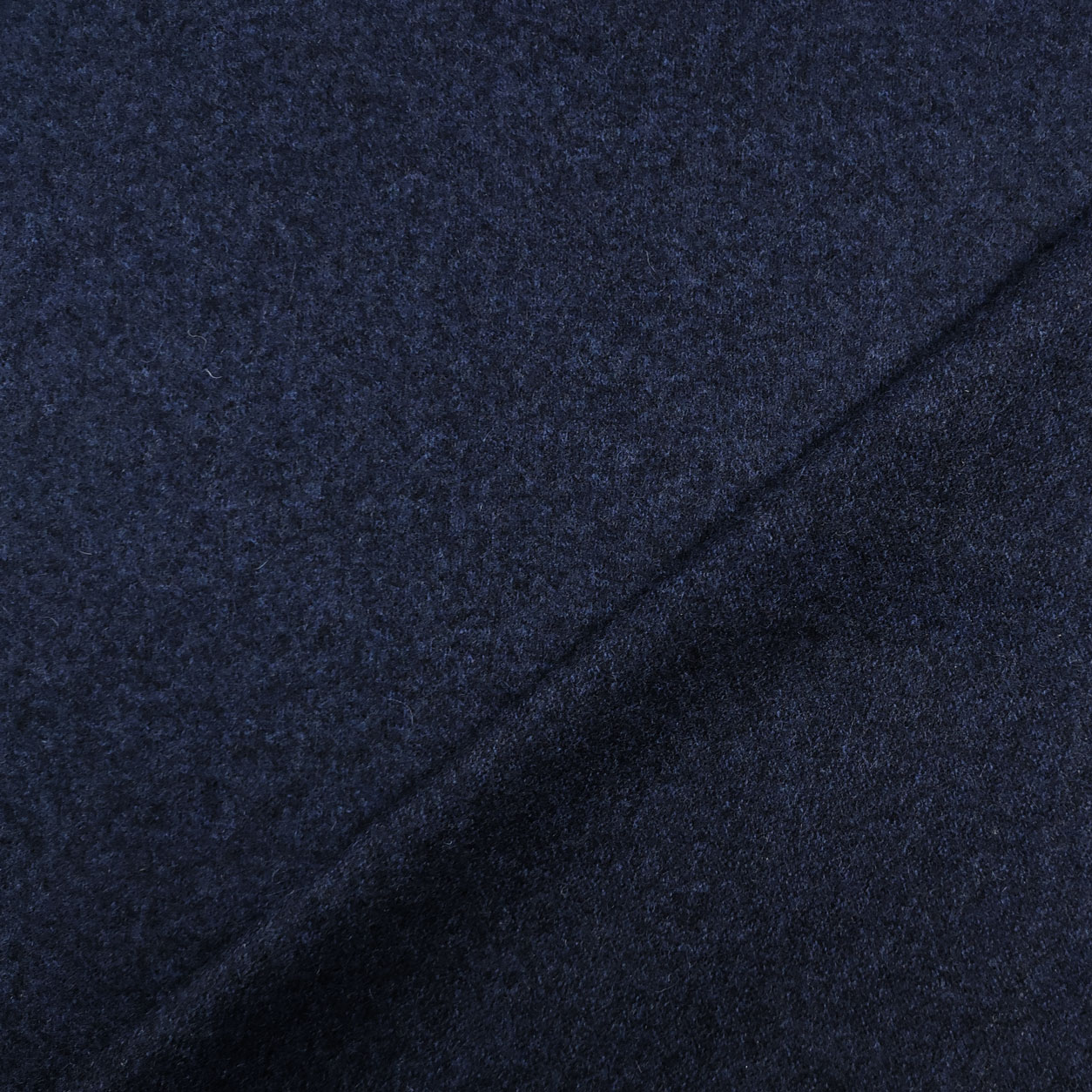 Tessuto maglia misto lana blu