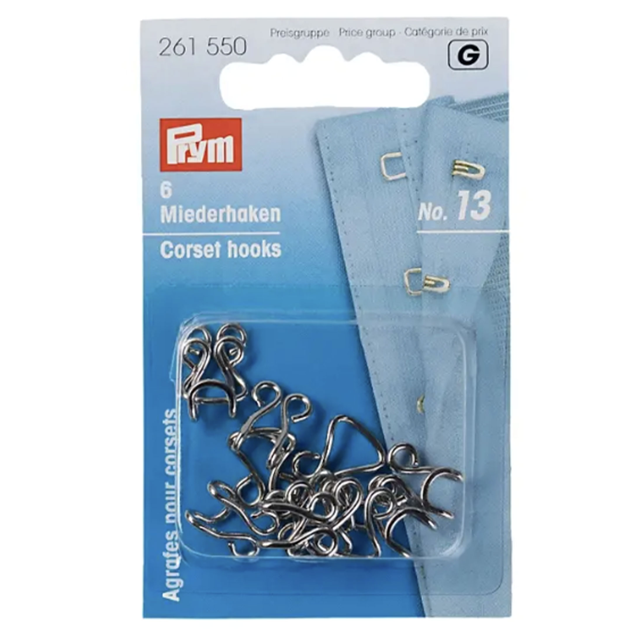 Ganci ed Occhielli Argento Prym No. 13
