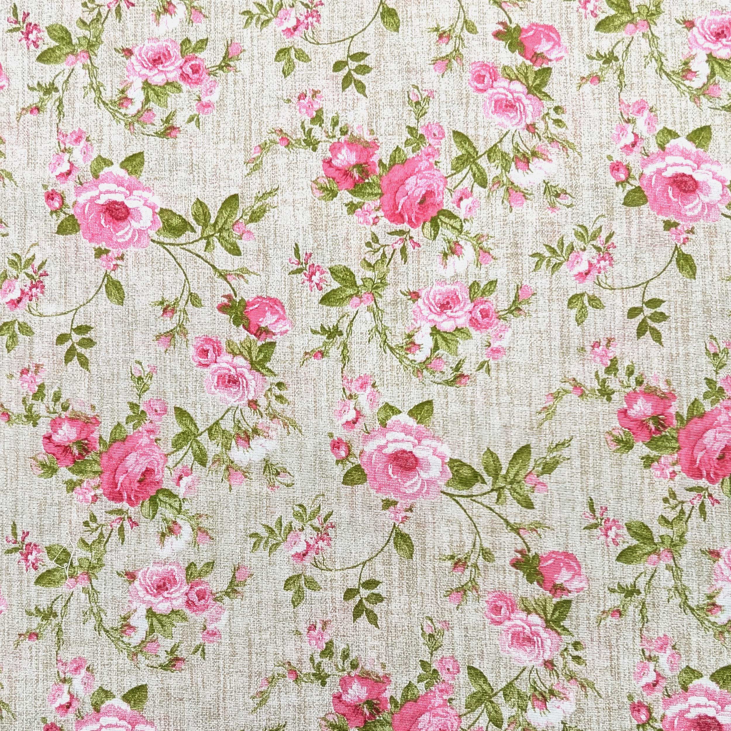 Panama Fantasia Rose Sfondo Beige Image