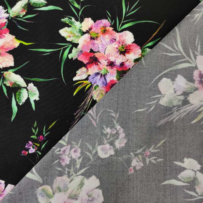 Tessuto Jersey Fantasia Bouquet Floreale