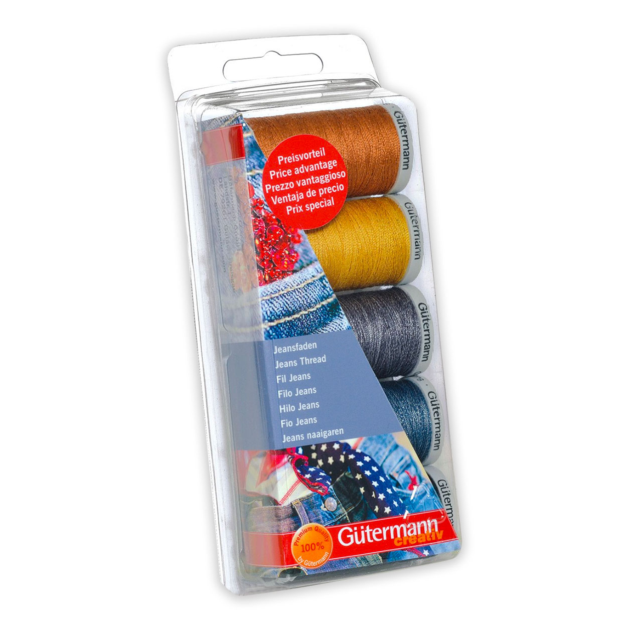 Gutermann Filo Jeans Set 5 Bobine