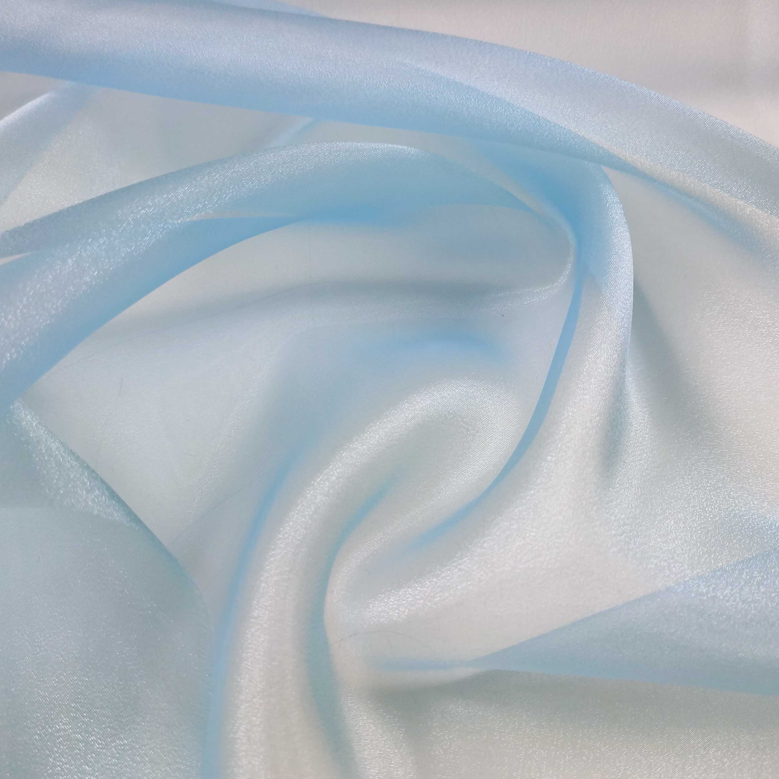 Organza Lux Tinta Unita Azzurra 