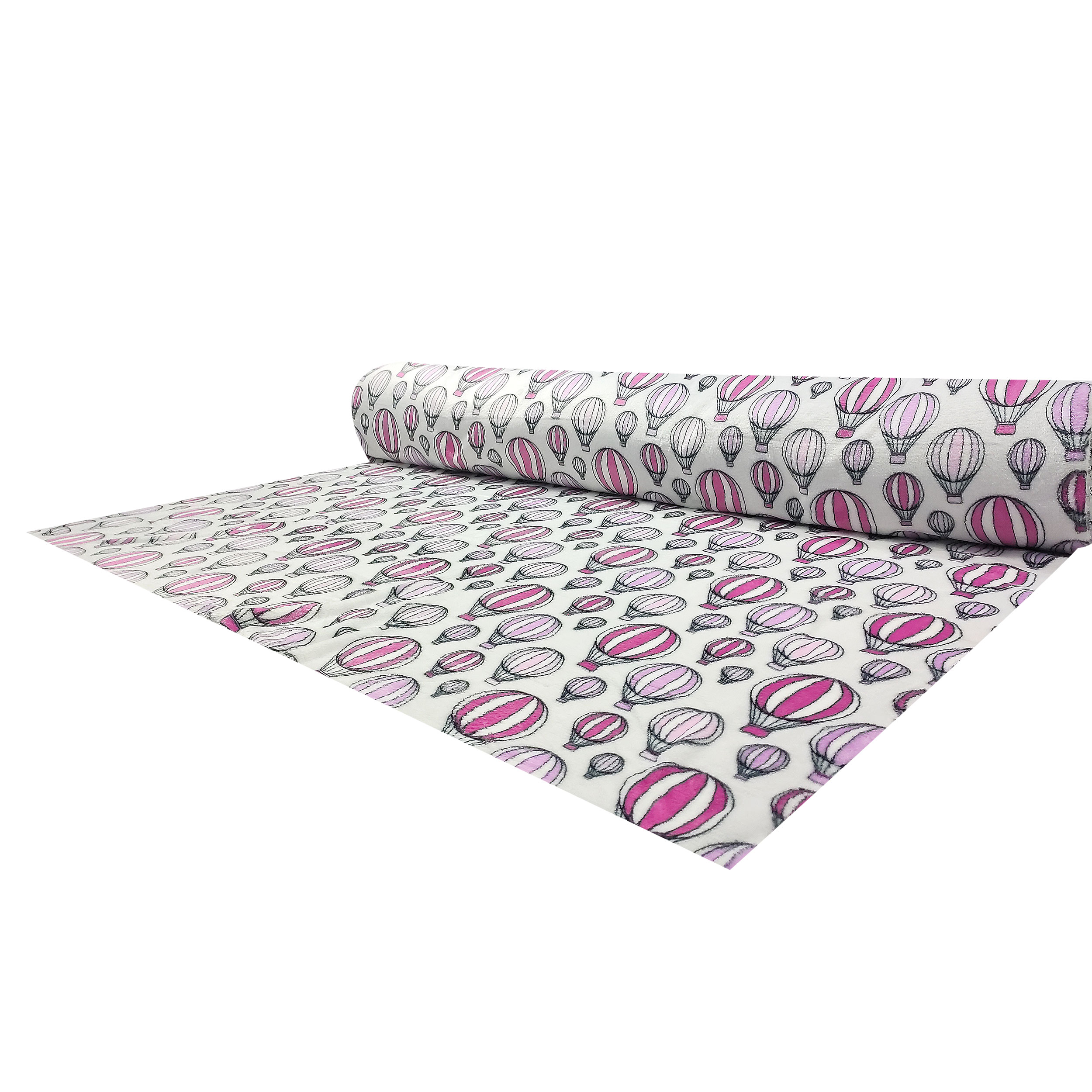 Pile Mano Cachemire Mongolfiere Rosa Image