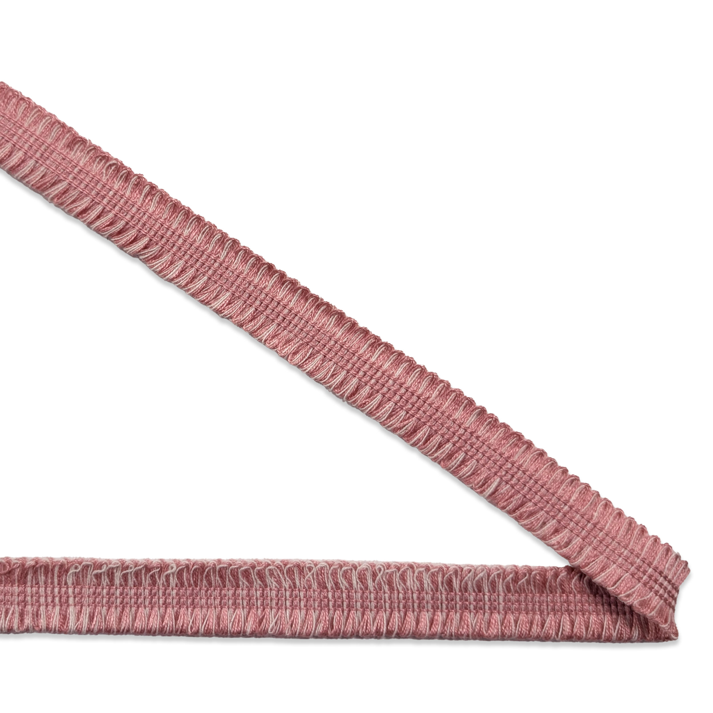 Passamaneria Rosa con Fili Bianchi Image