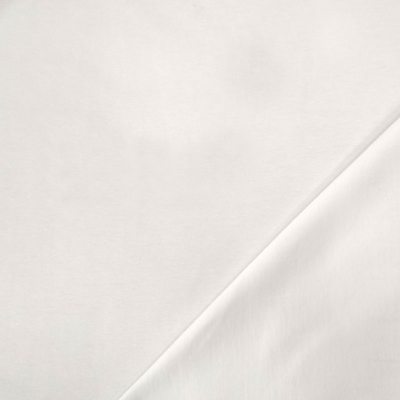 Tessuto Jersey Cotone Bielastico Bianco