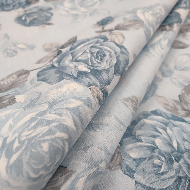Cotone rose azzurre