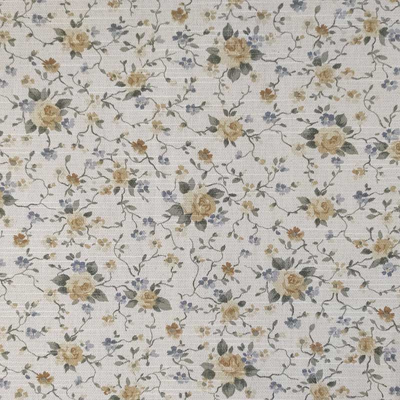Tessuto Misto Cotone Fiorellini Ocra Image
