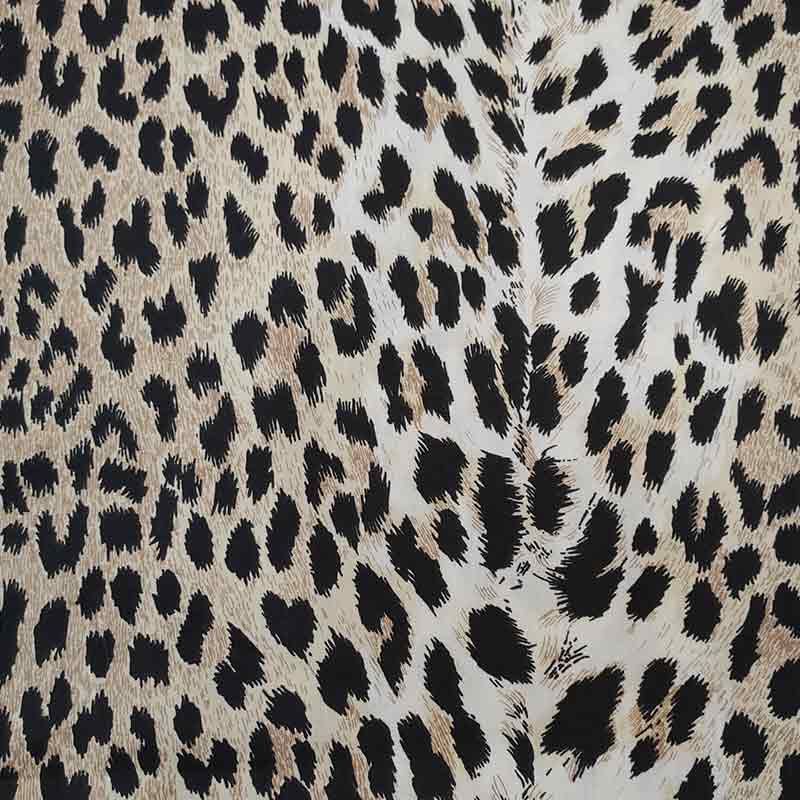 Tessuto Cotone Fantasia Leopardata