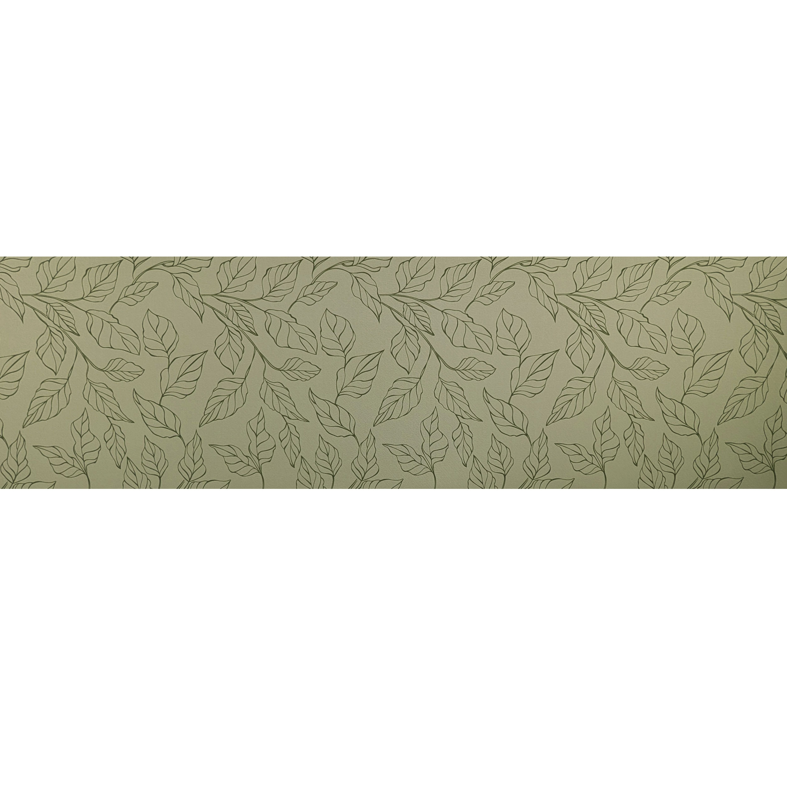 Passatoia da Cucina Foglie Sfondo Verde Image