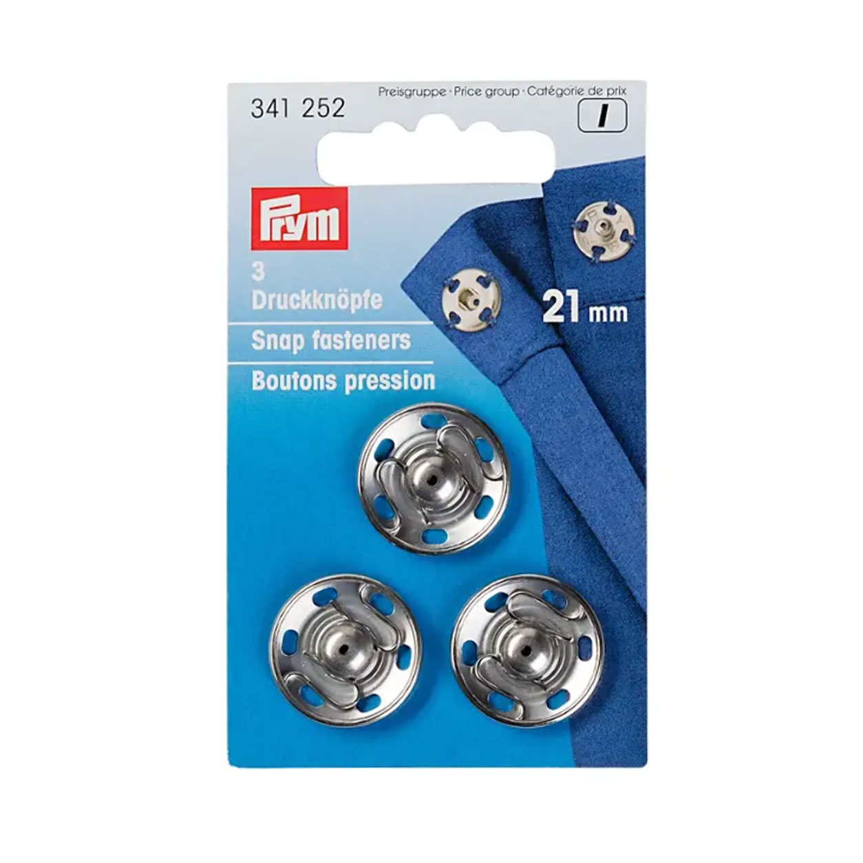 Bottoni Prym Automatici 21 mm in Argento
