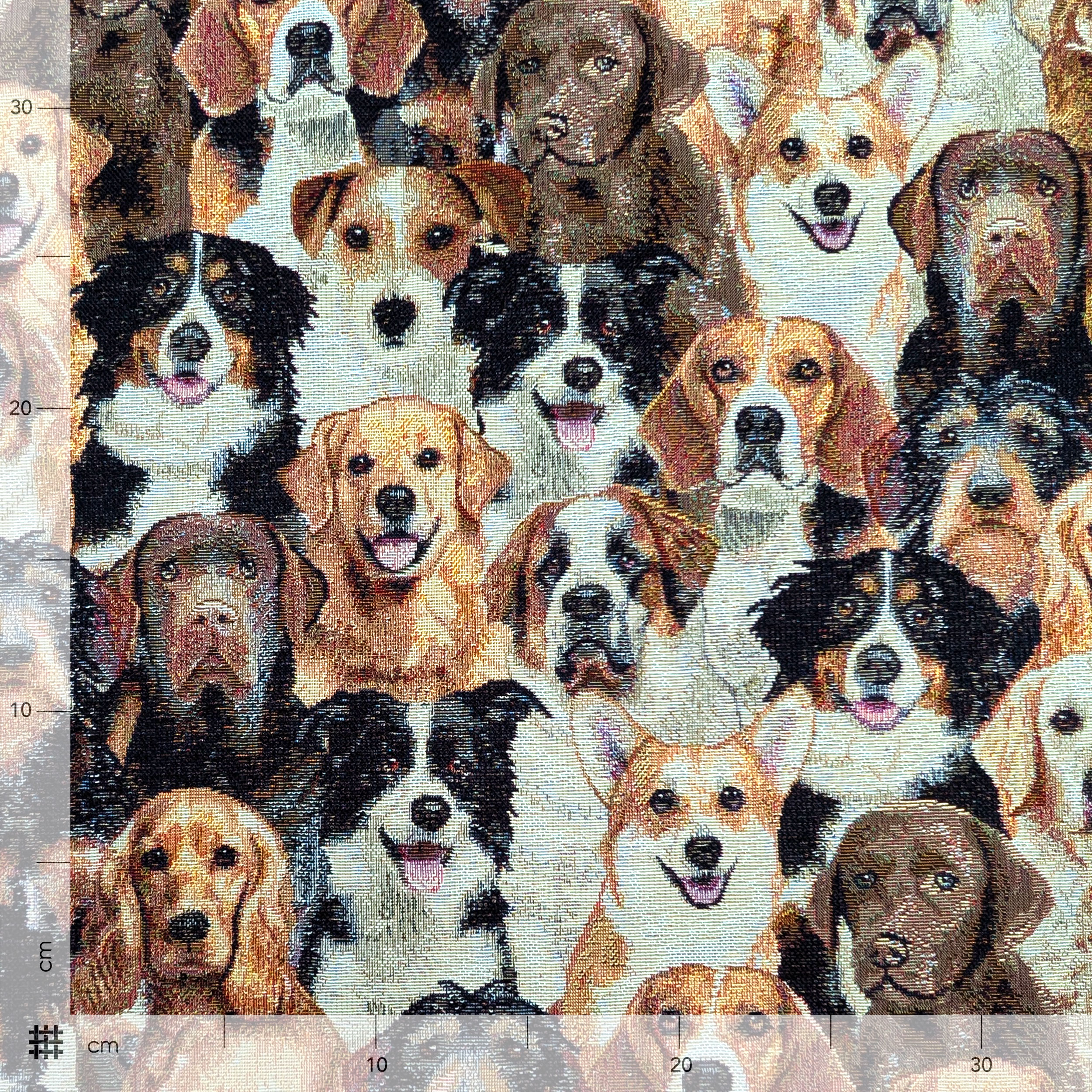 Tessuto Gobelin Fantasia Cani Image
