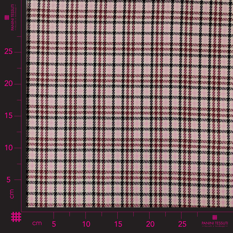 Tessuto Tartan Moda Rosa