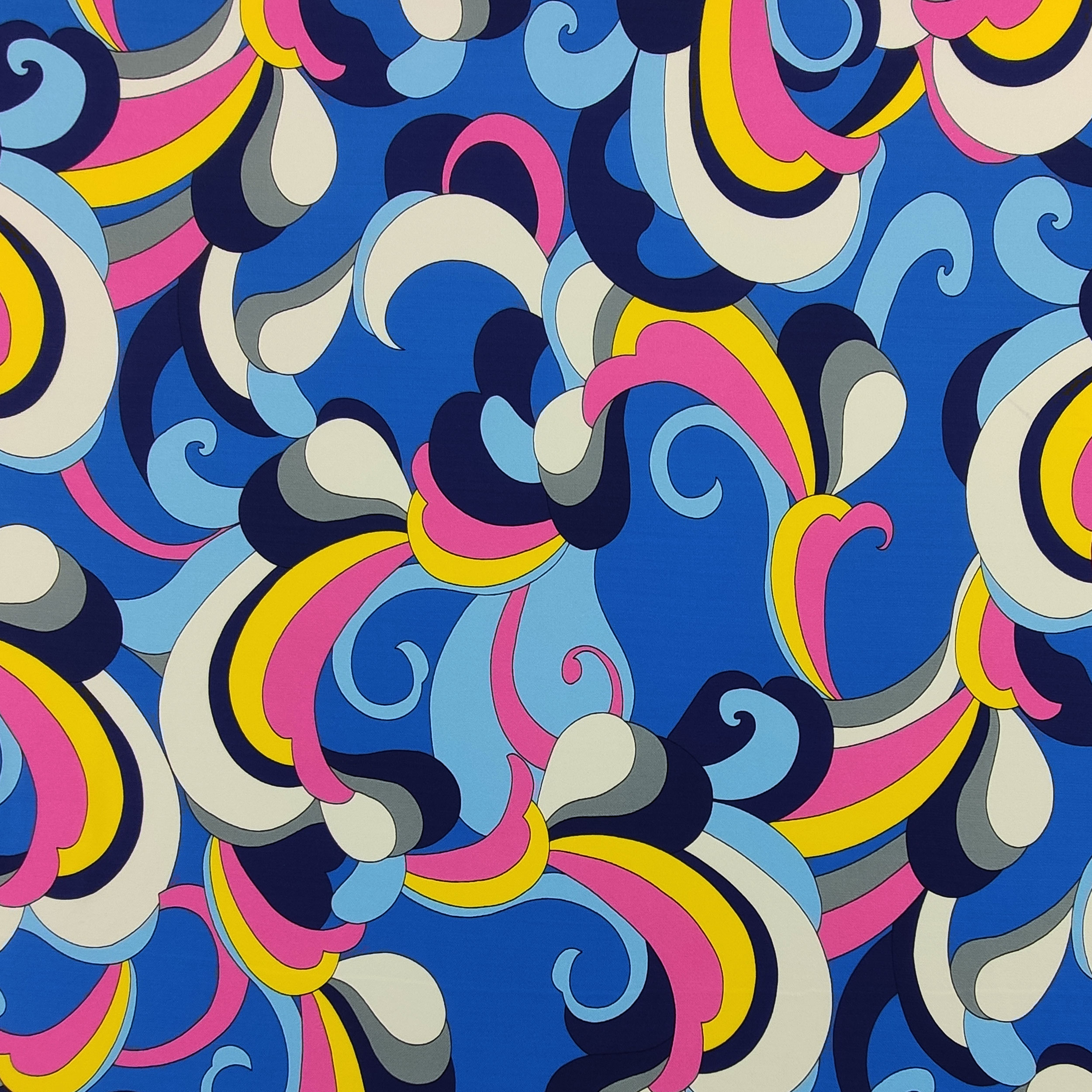 Maglina Viscosa Setata Blu Multicolore