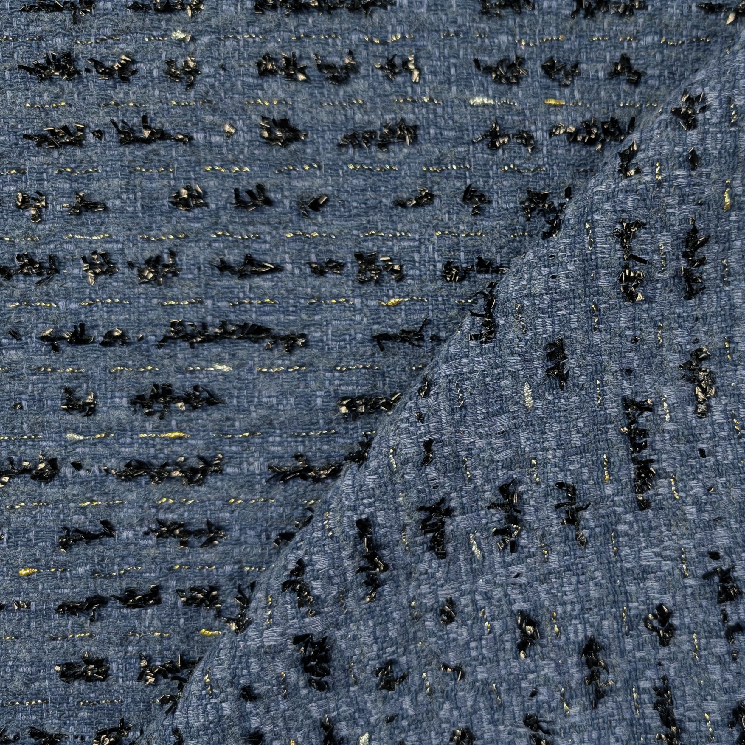 Tweed Jacquard Avio con Inserti Lurex Image