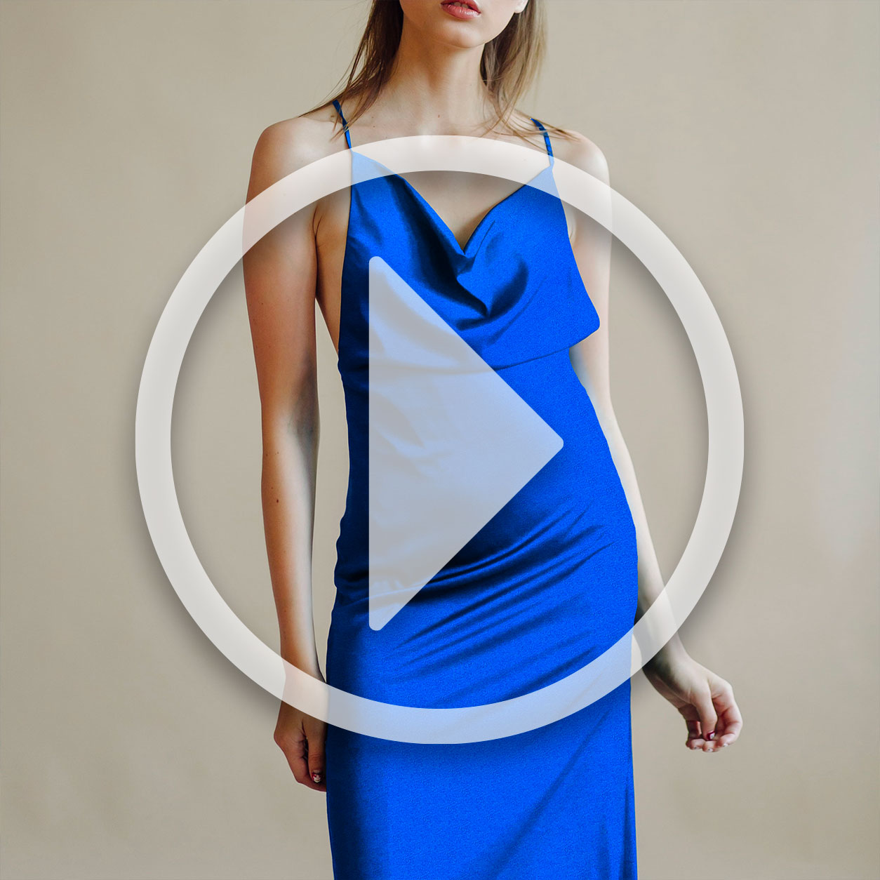 Raso Seta Elasticizzato Blu Elettrico Panini