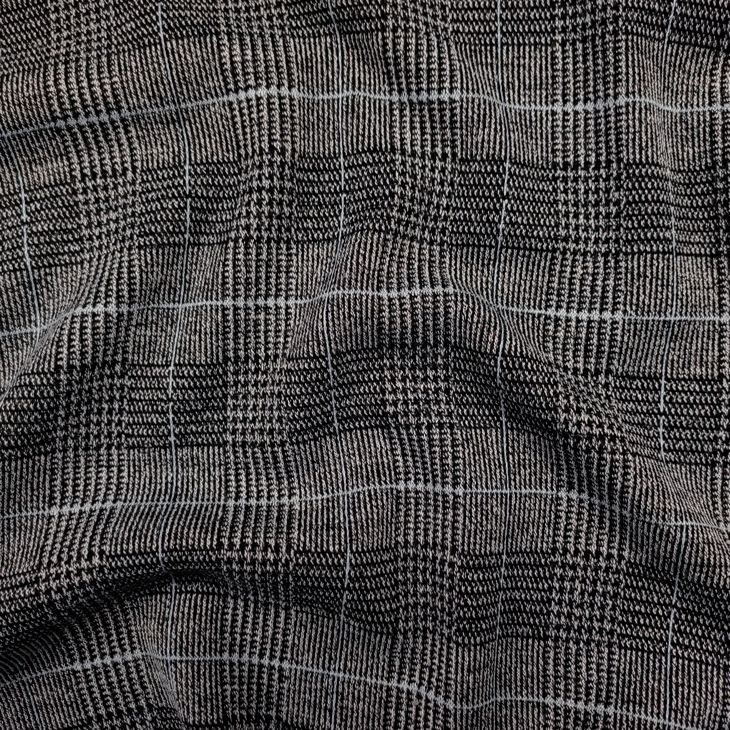 Punto Milano Tartan Grigio Riga Azzurra