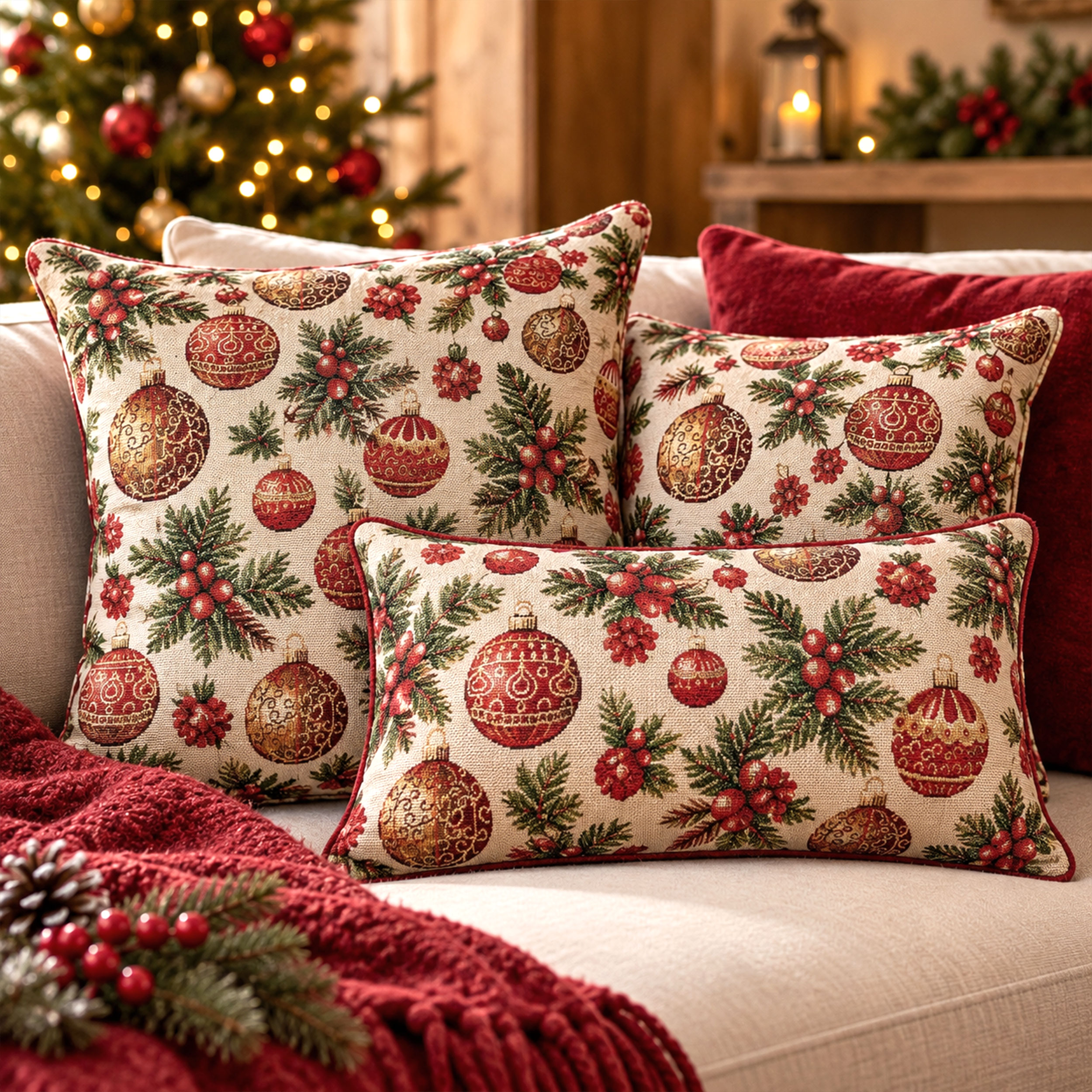 Gobelin Palline di Natale Lurex Image