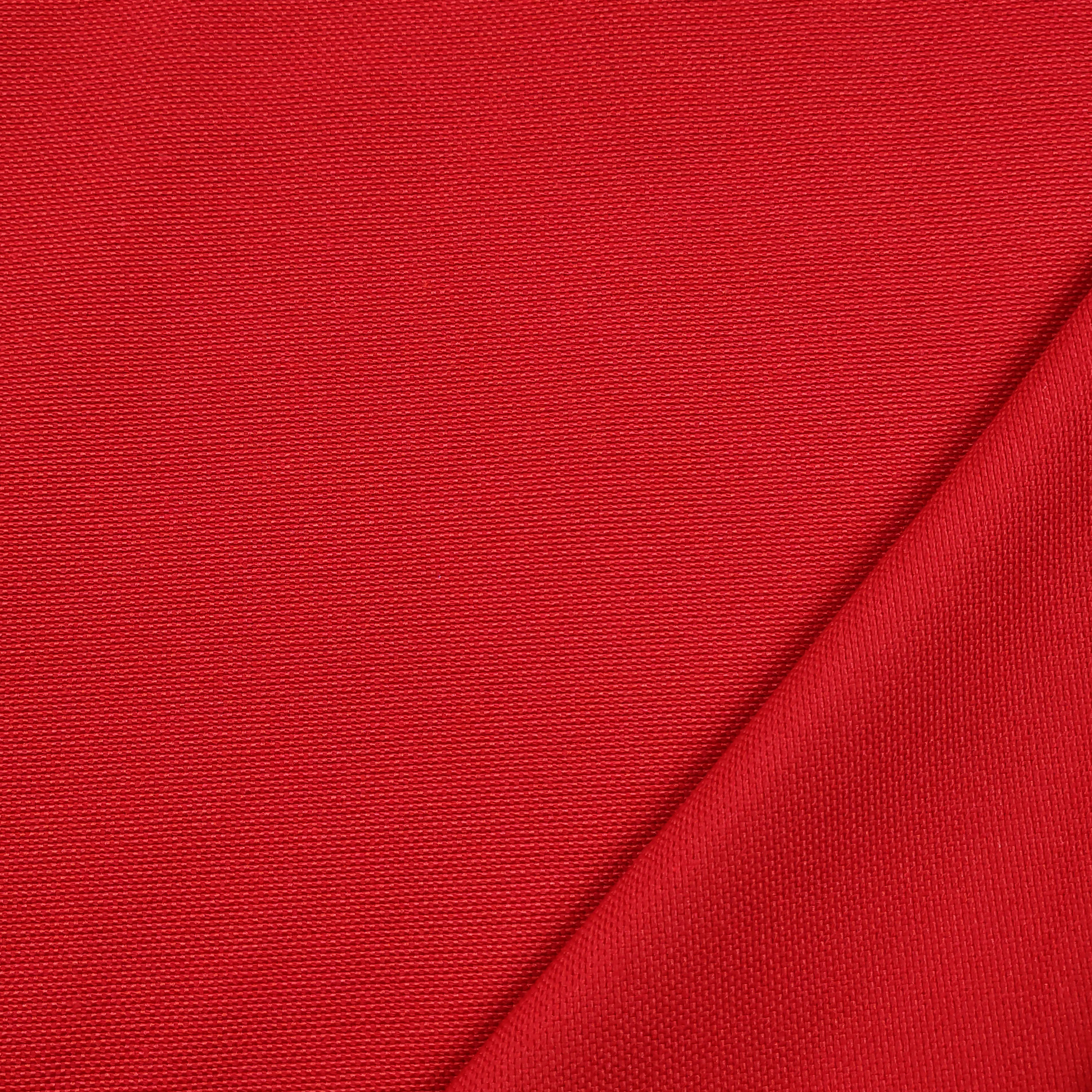tessuto in misto cotone pesante rosso
