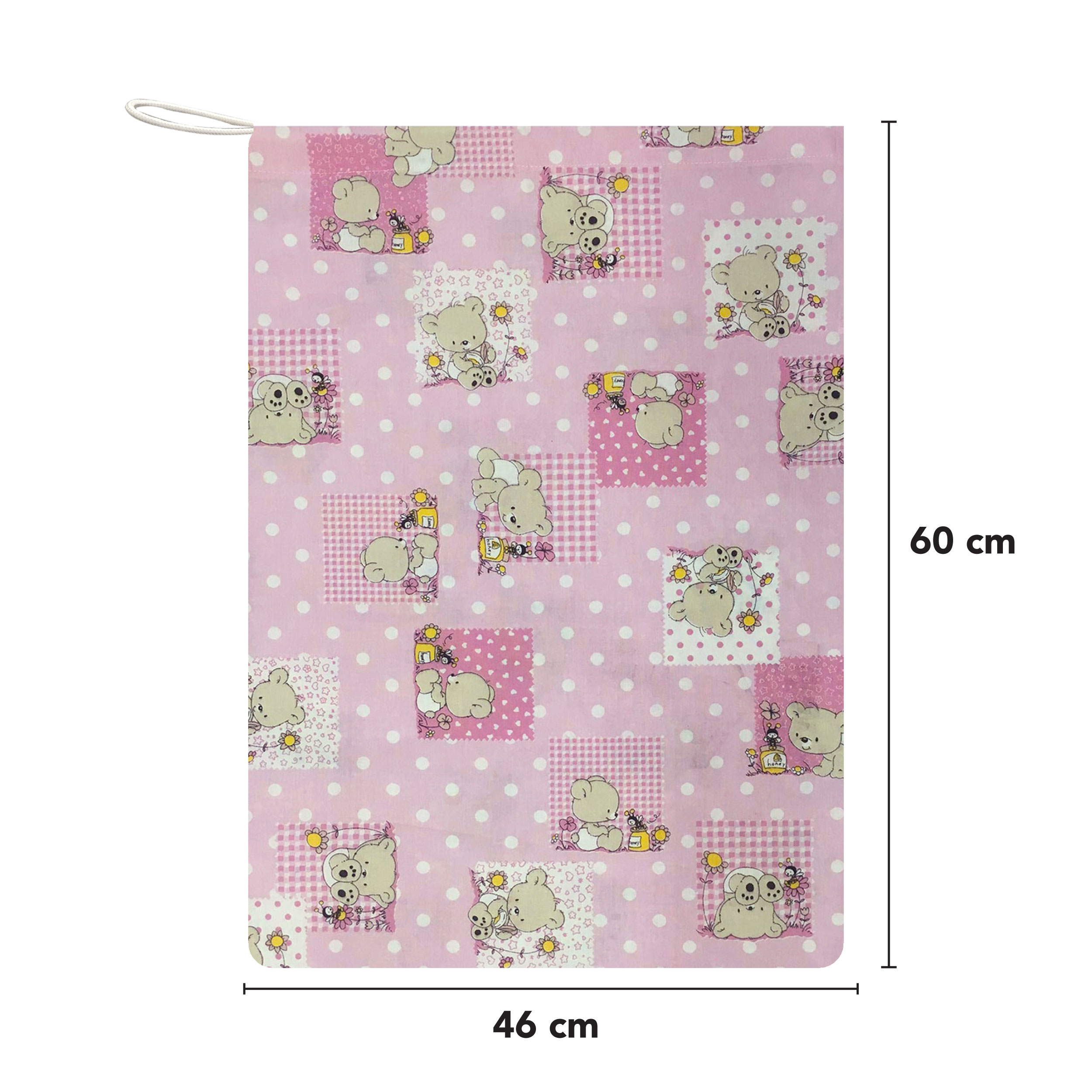 Sacchetto Asilo Orsetti e Api Rosa Image
