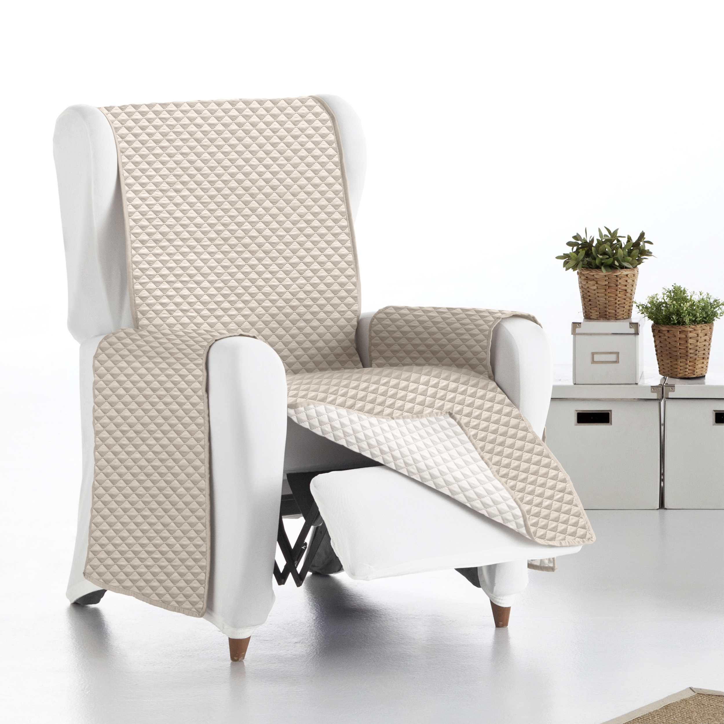 Copridivano Trapuntino Termosaldato Double Beige