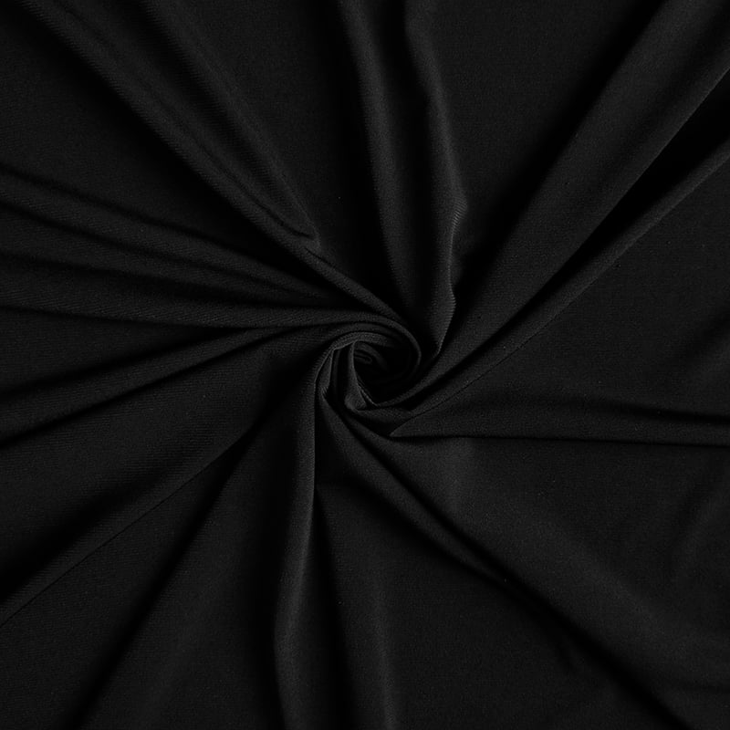 Jersey Tinta Unita Lux Nero