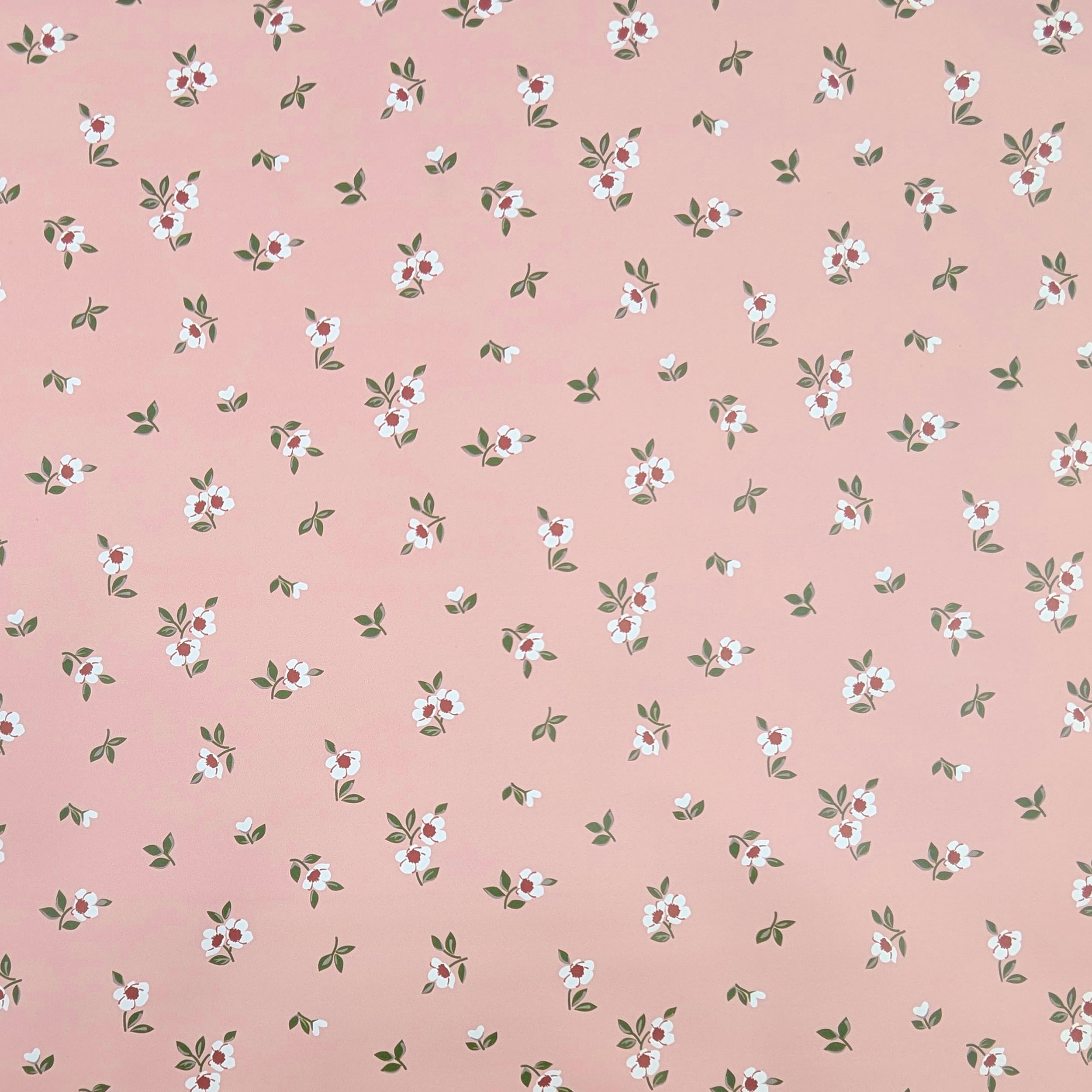 Impermeabile Fiorellini Sfondo Rosa Image