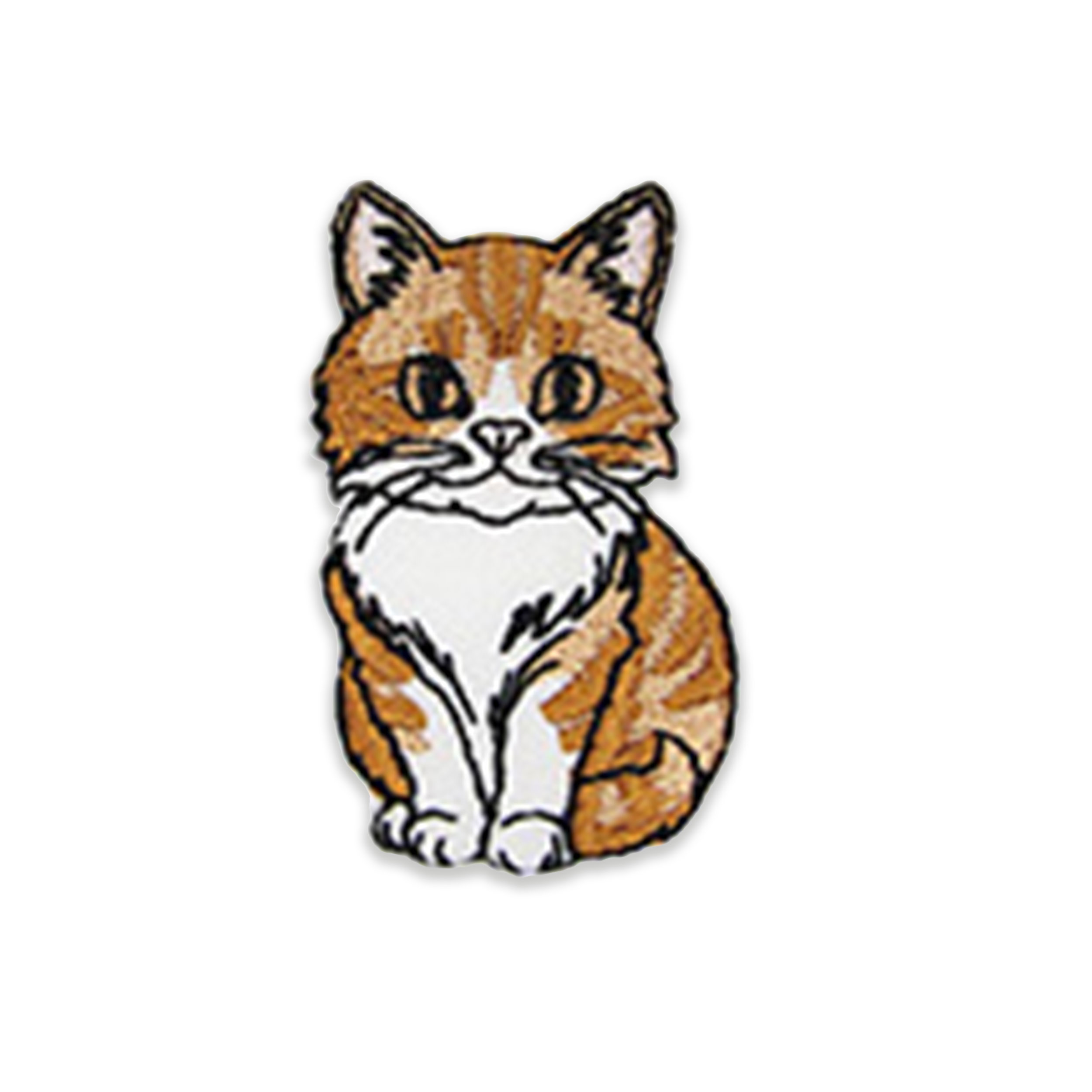 Applicazione Termoadesiva Gatto Rosso Image