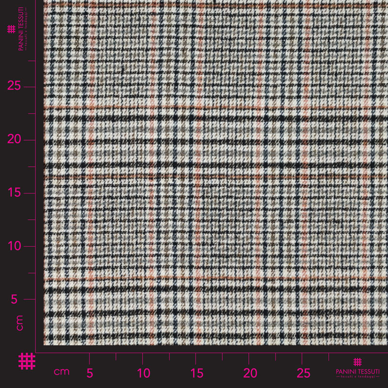 Tessuto Cappotto Invernale Double Tartan 