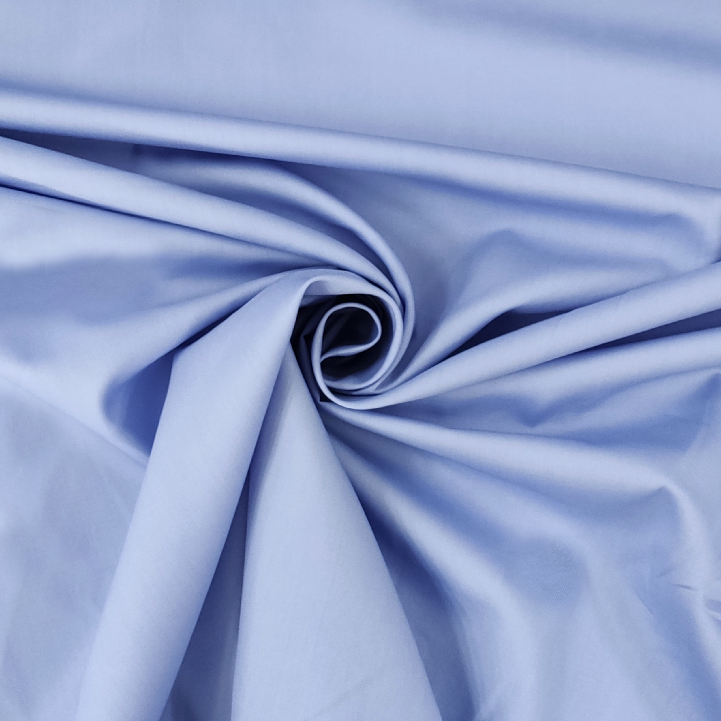 Tessuto Popeline Di Cotone 100% Al Metro - 135 GSM, Larghezza 110 Cm - Colore Azzurro Cielo - 2