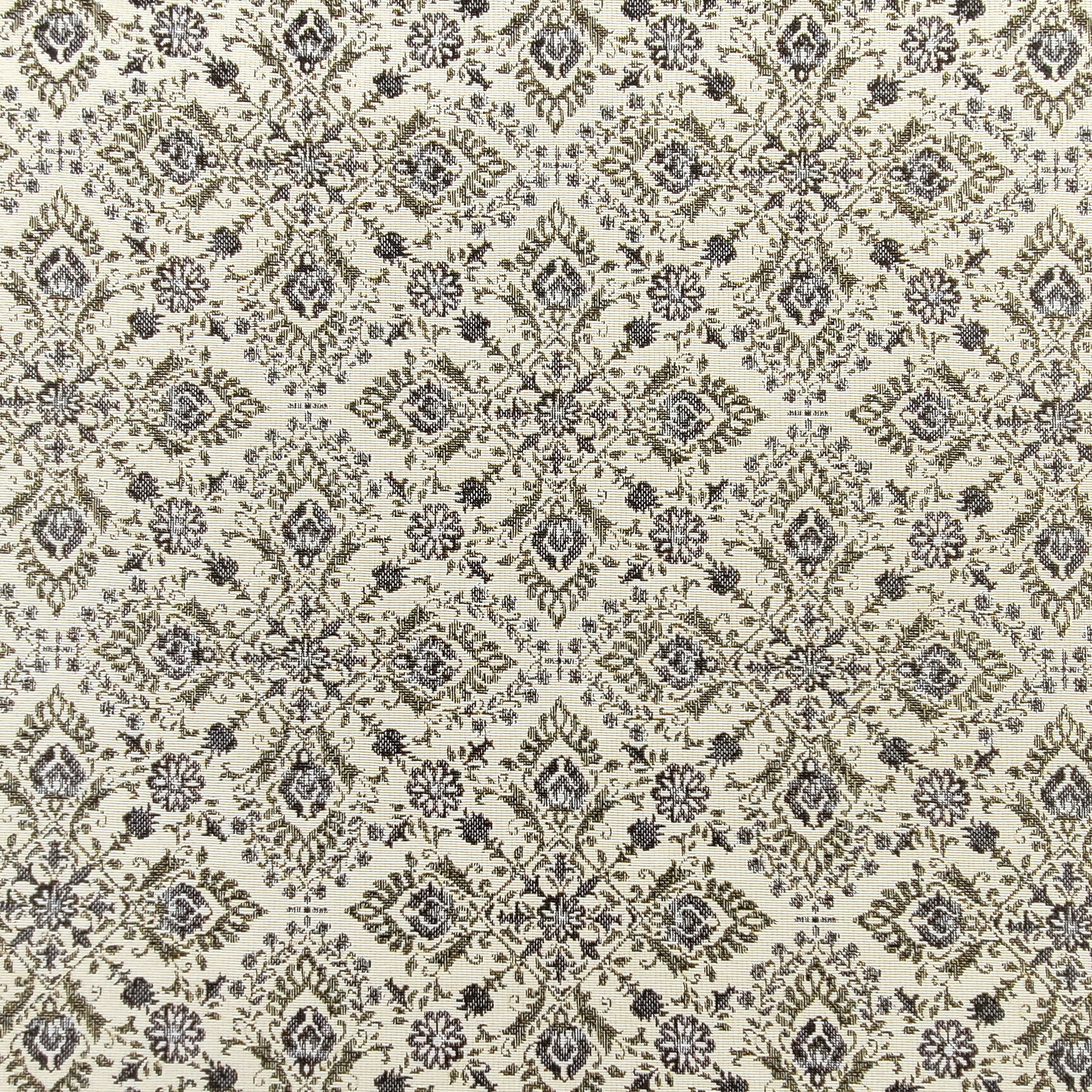 Jacquard Damascato Beige Blu