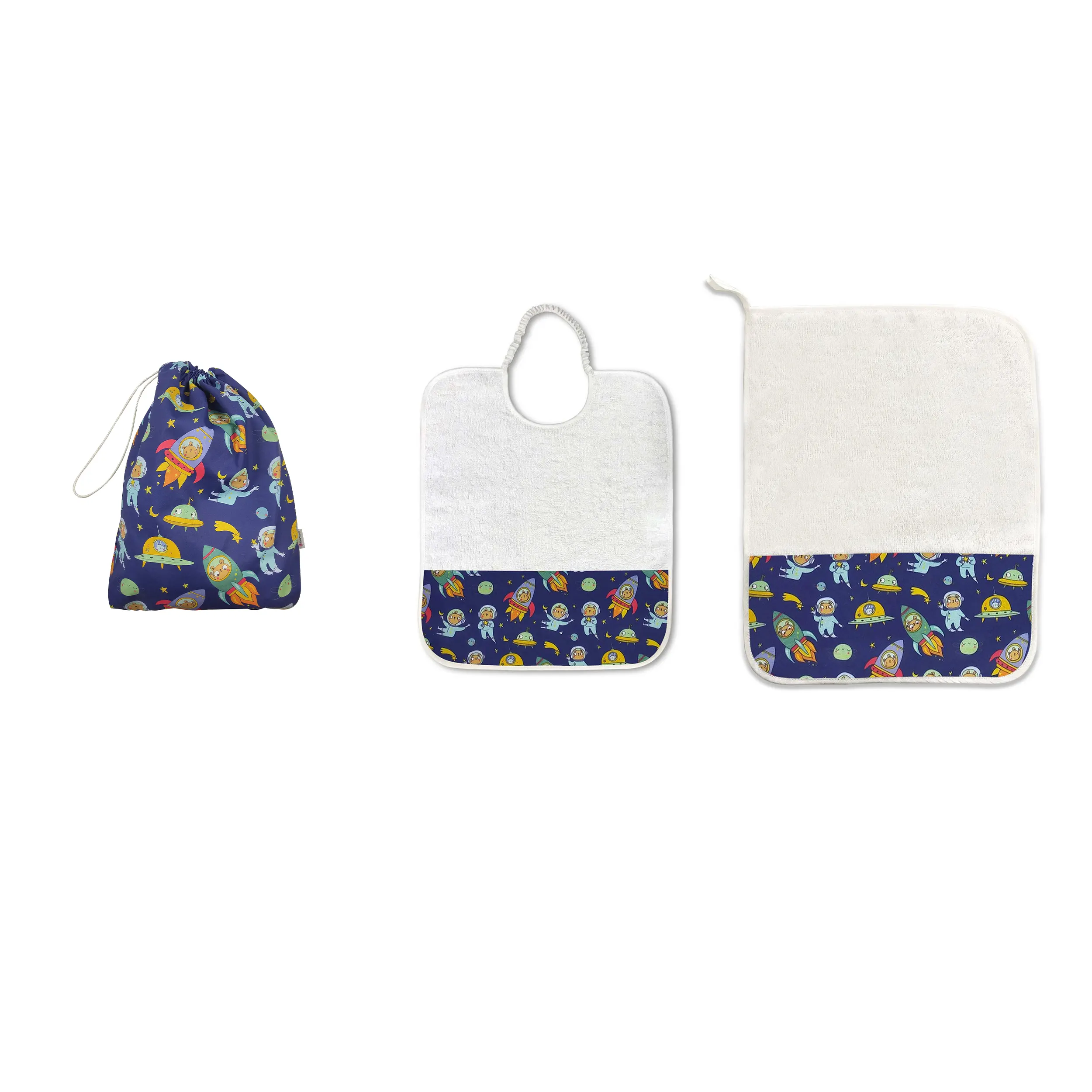 Coordinato Asilo Mini Orsetti Astronauti - Panini Tessuti
