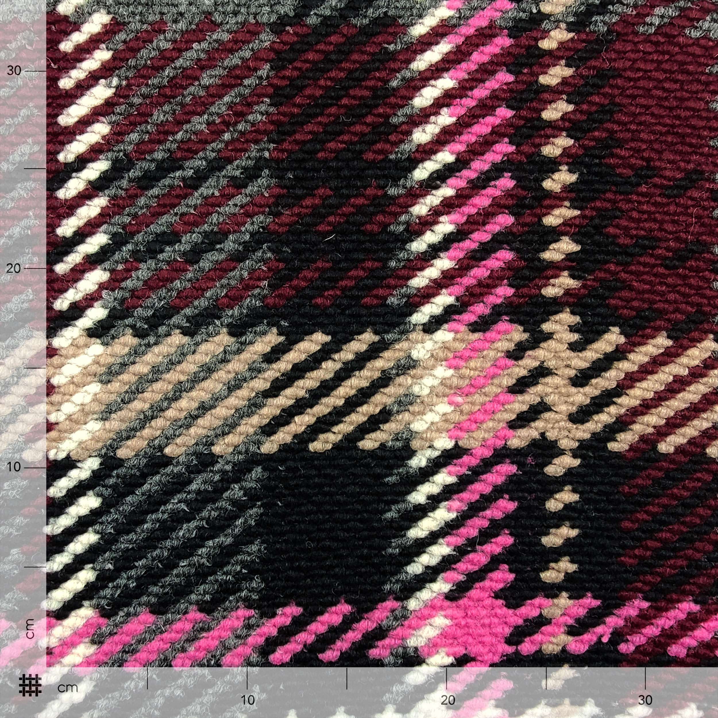 Maglia Effetto Lana Cotta Tartan