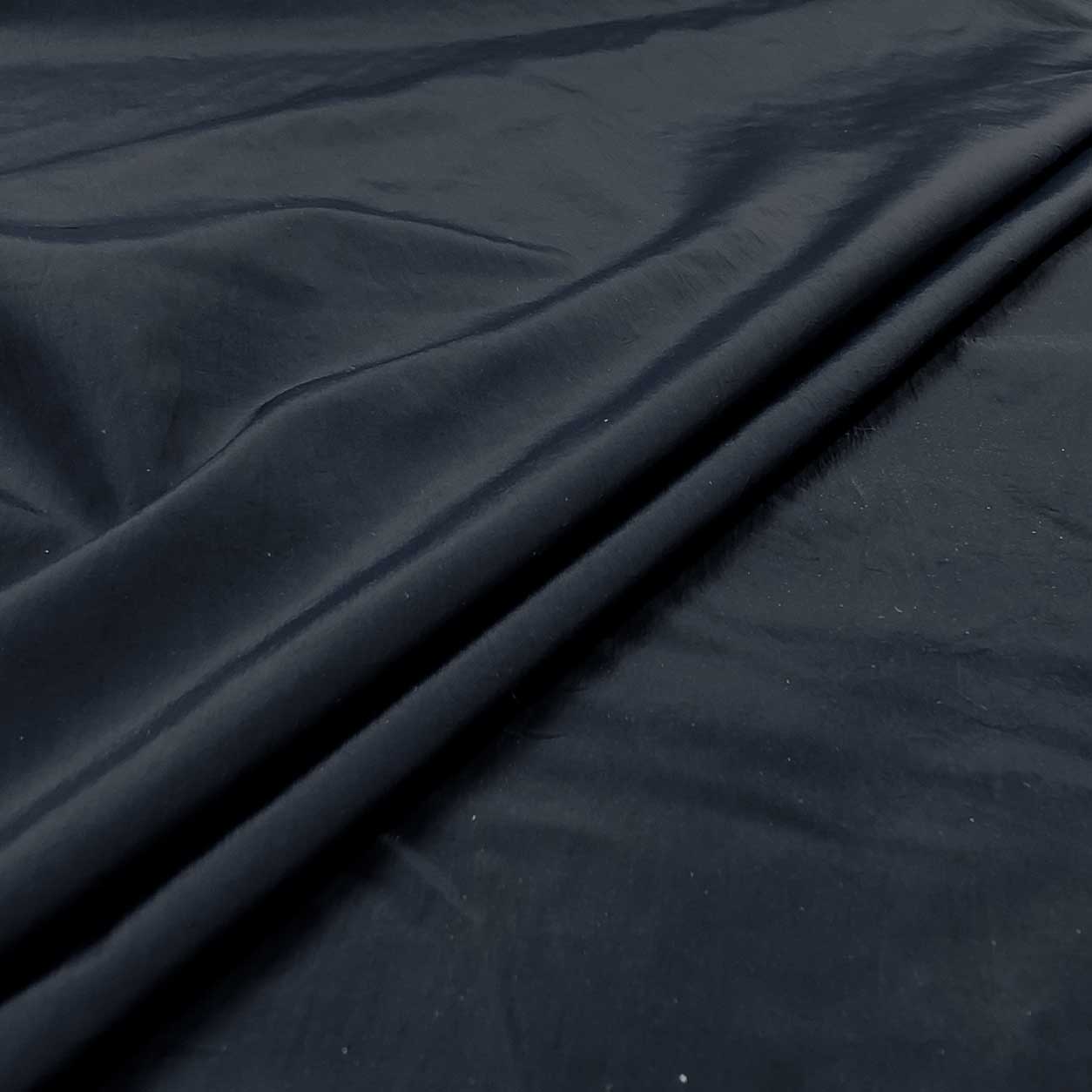 Tessuto Impermeabile Blu Notte Tinta Unita
