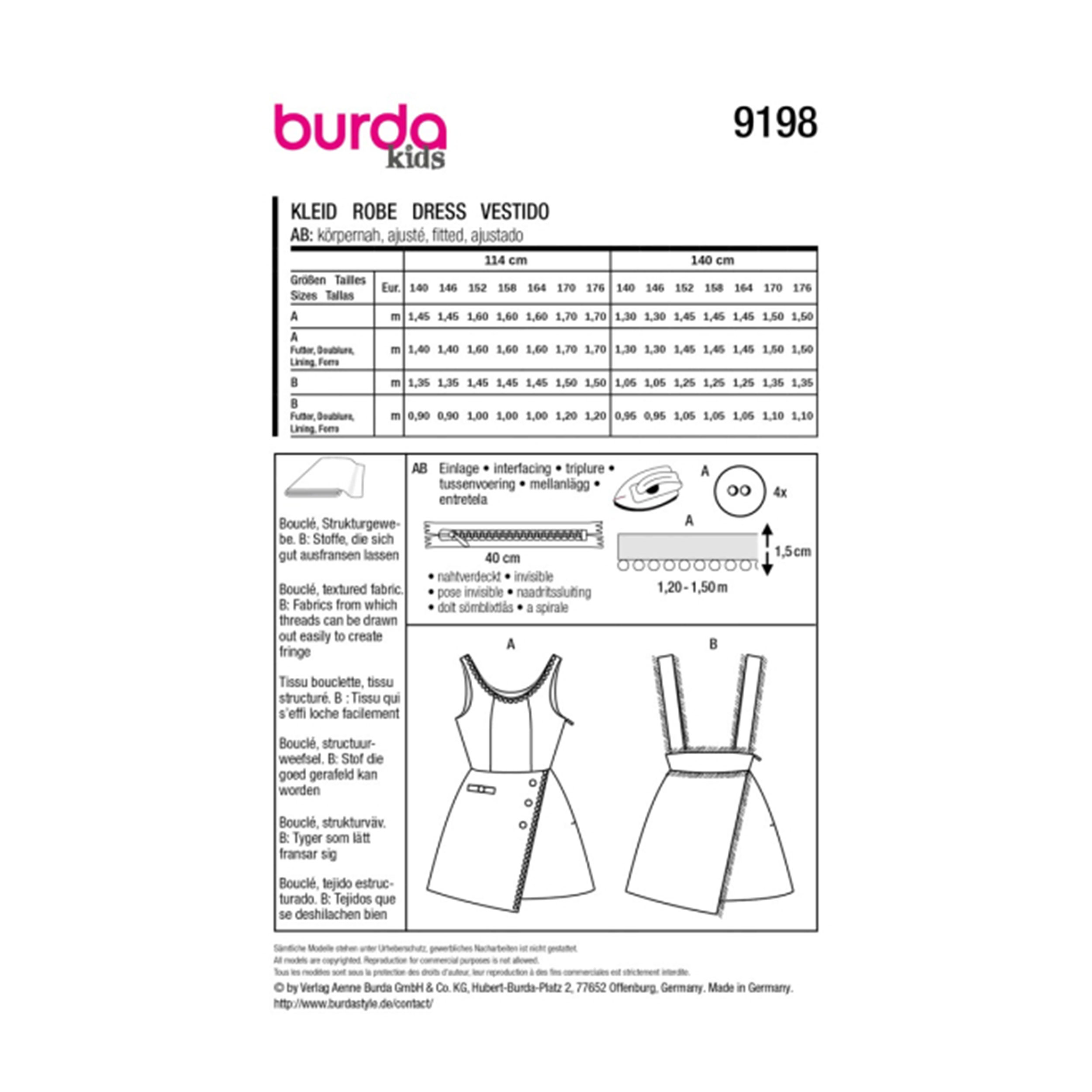 Cartamodello Burda Kids Easy Abito e Gonna Image