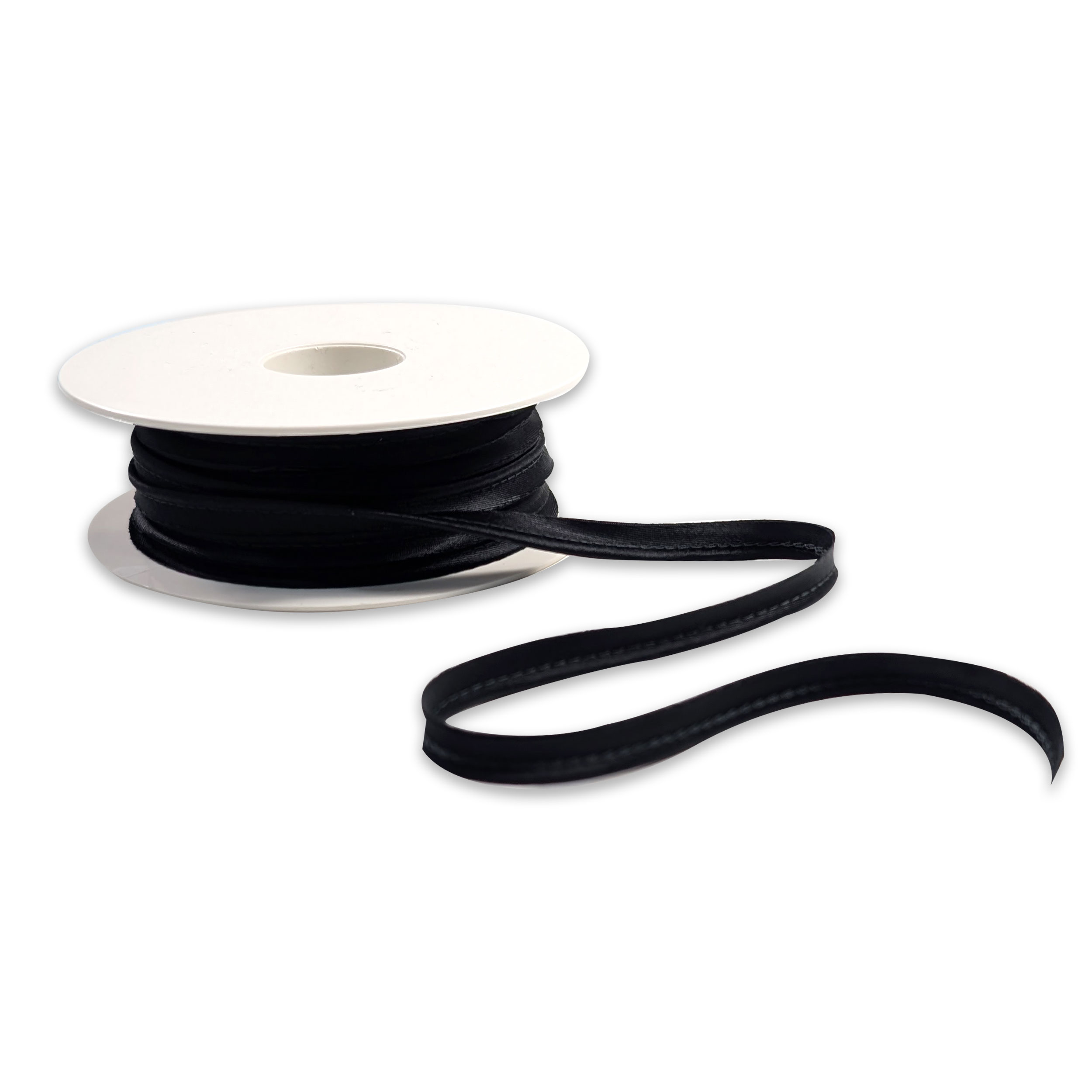 Passamaneria Raso Satin Lucido Profilo Nero Image