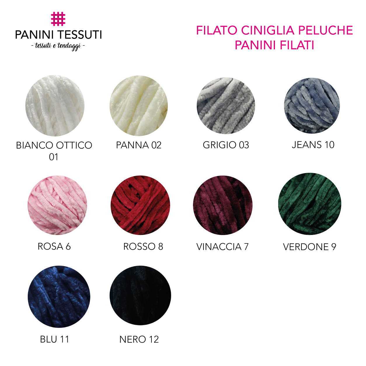 Filato Ciniglia Peluche Rosa Panini Filati
