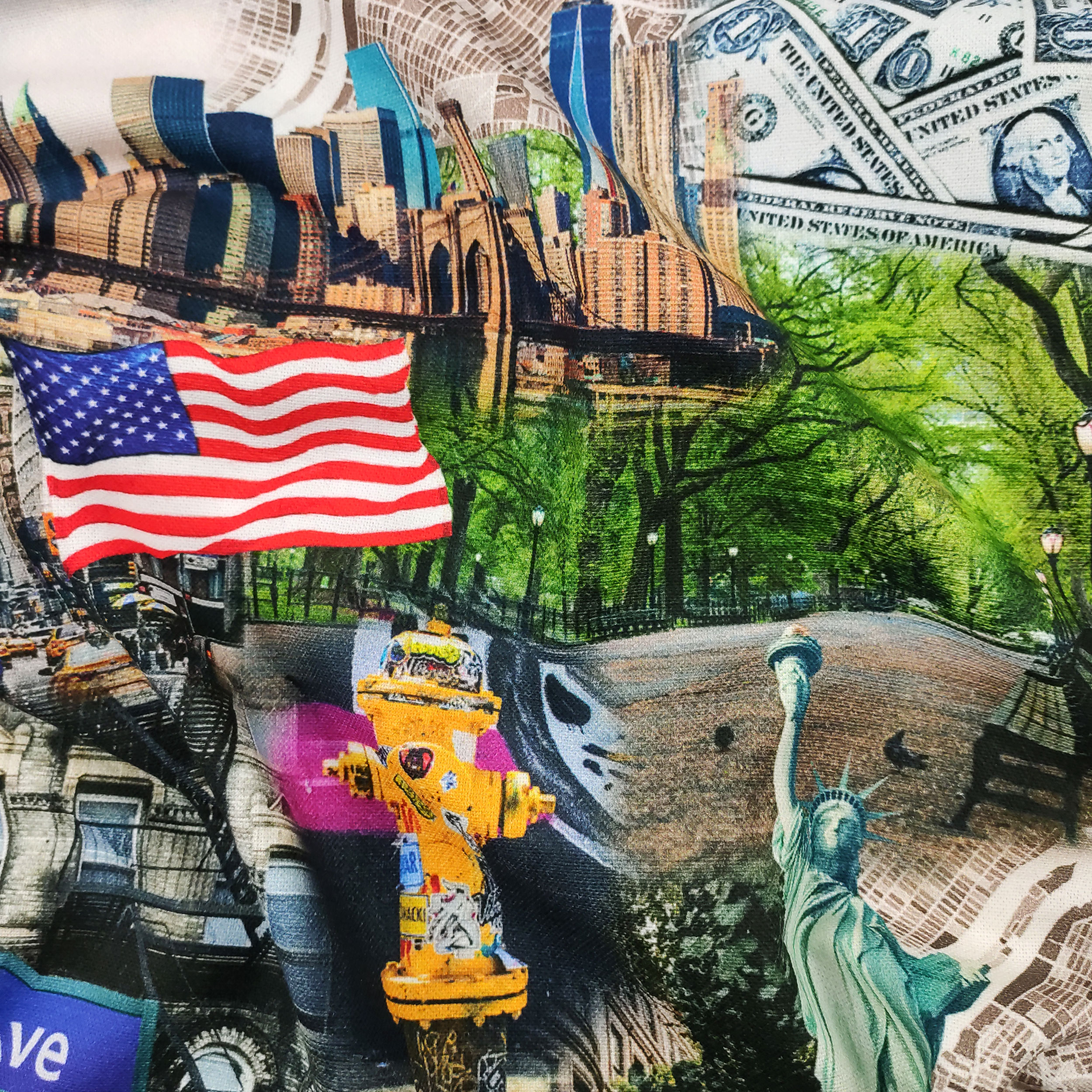 Tessuto Panama Cotone New York