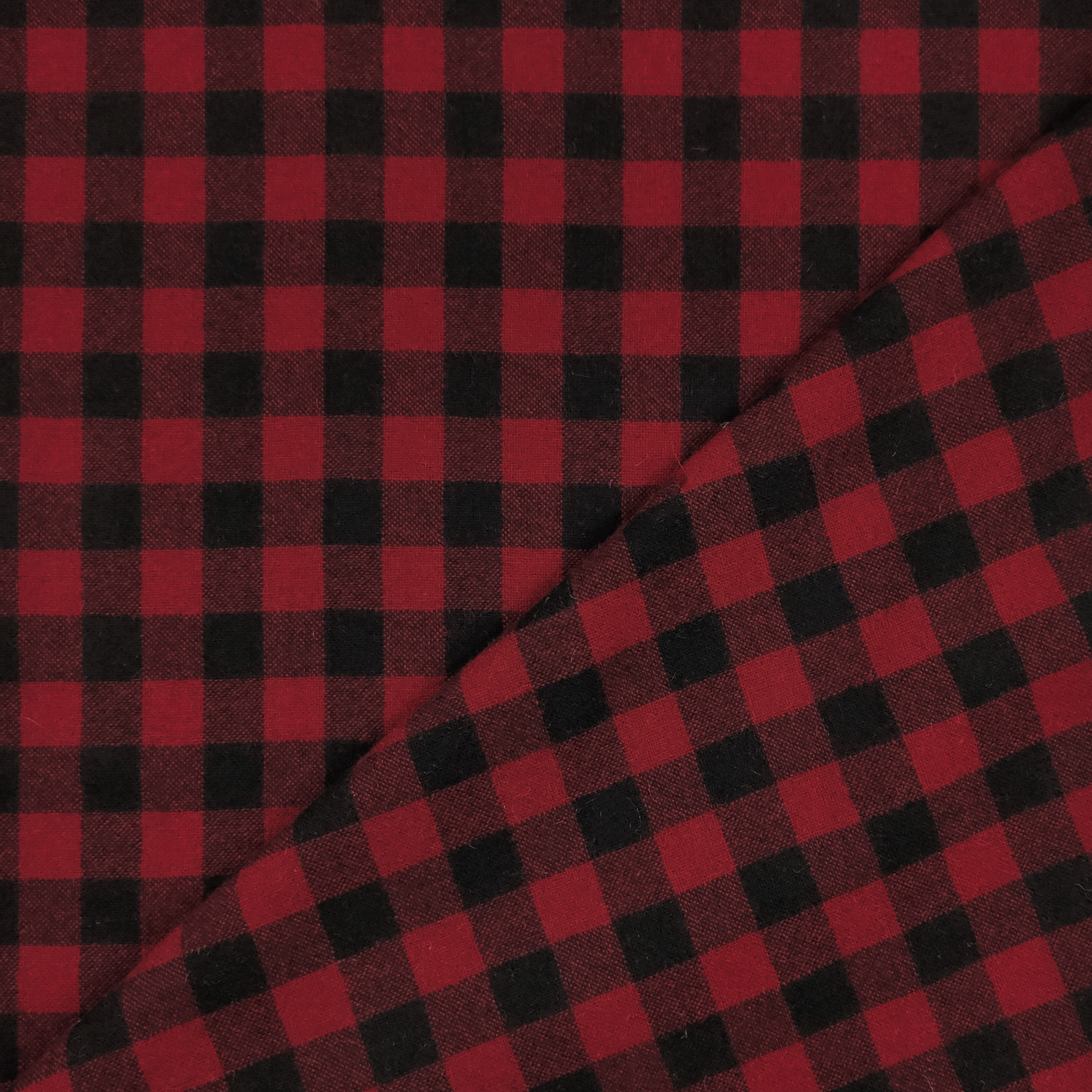 Flanella Quadretti Rosso e Nero