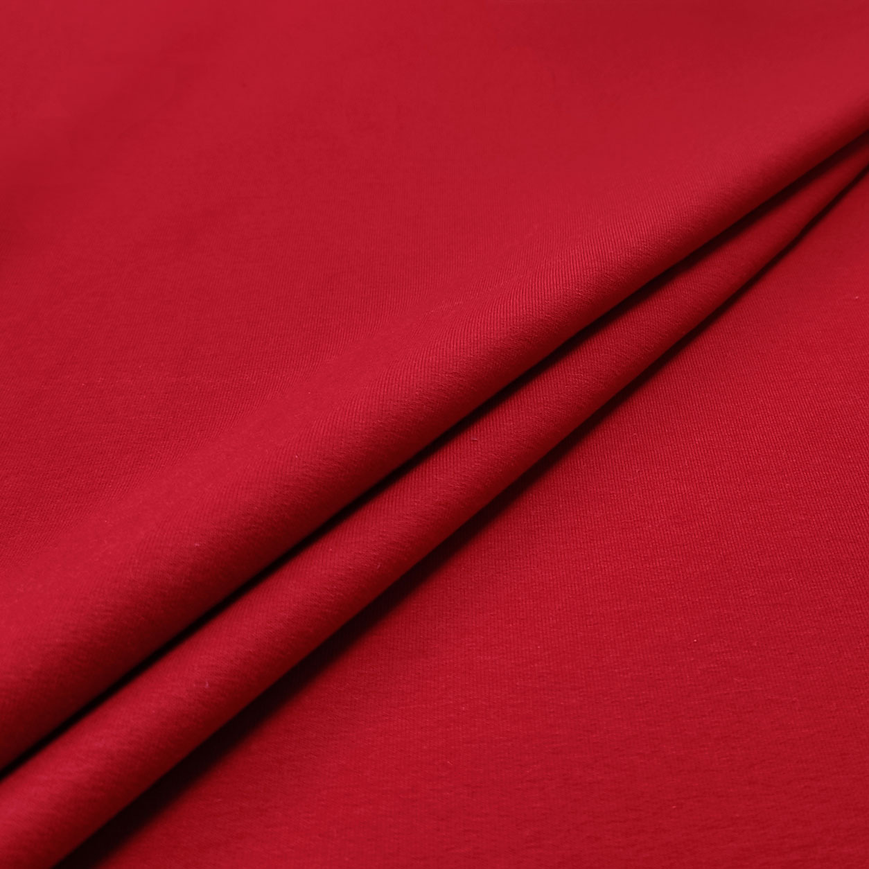 Tessuto Felpa invernale Tinta Unita Rosso Panini