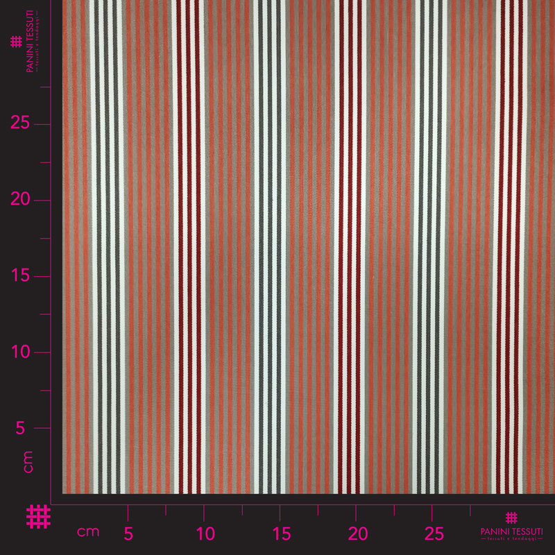 Tessuto esterno righe sottili rosso (1)